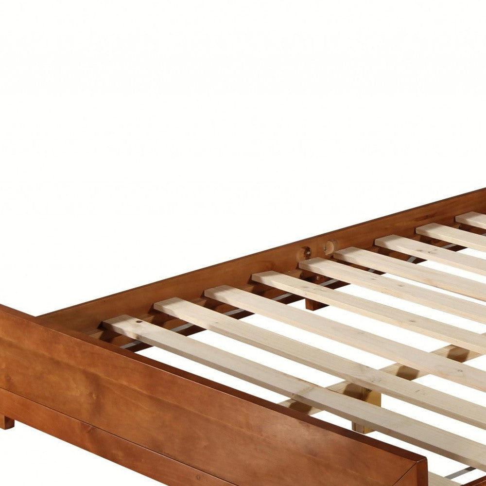 Black Wood Twin Platform Bed-Standard Beds-DECOROLALA