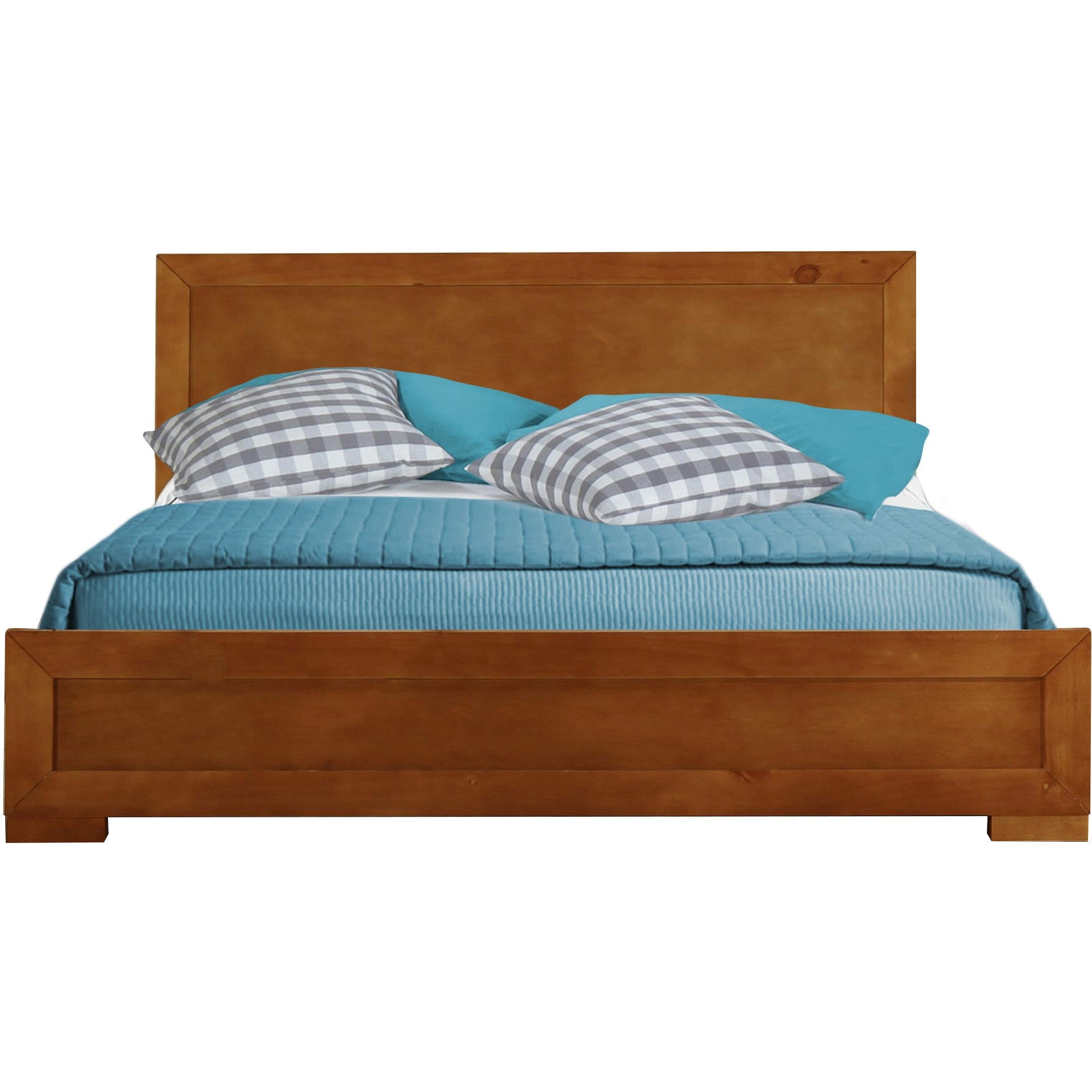 Black Wood Twin Platform Bed-Standard Beds-DECOROLALA