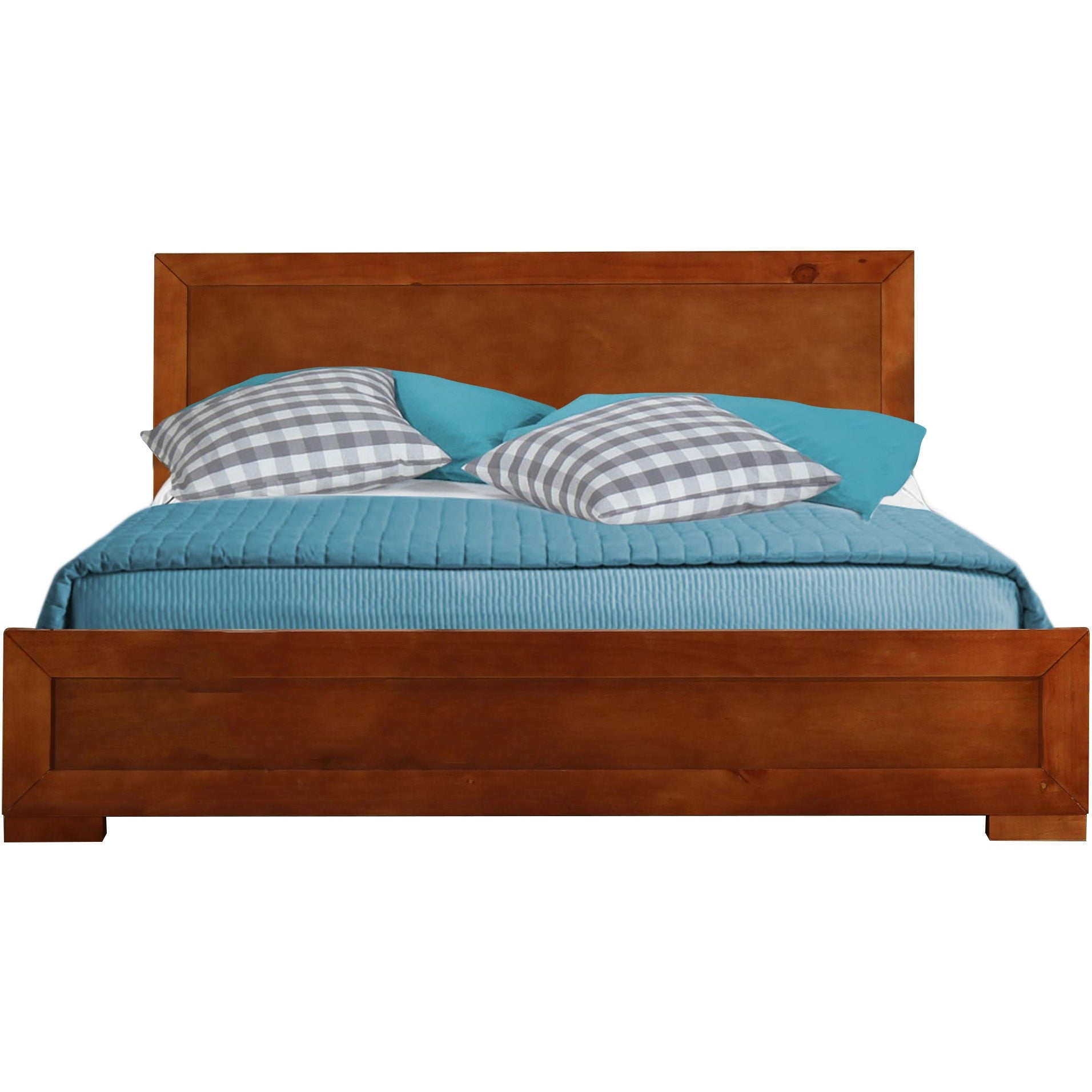 Black Wood Twin Platform Bed-Standard Beds-DECOROLALA