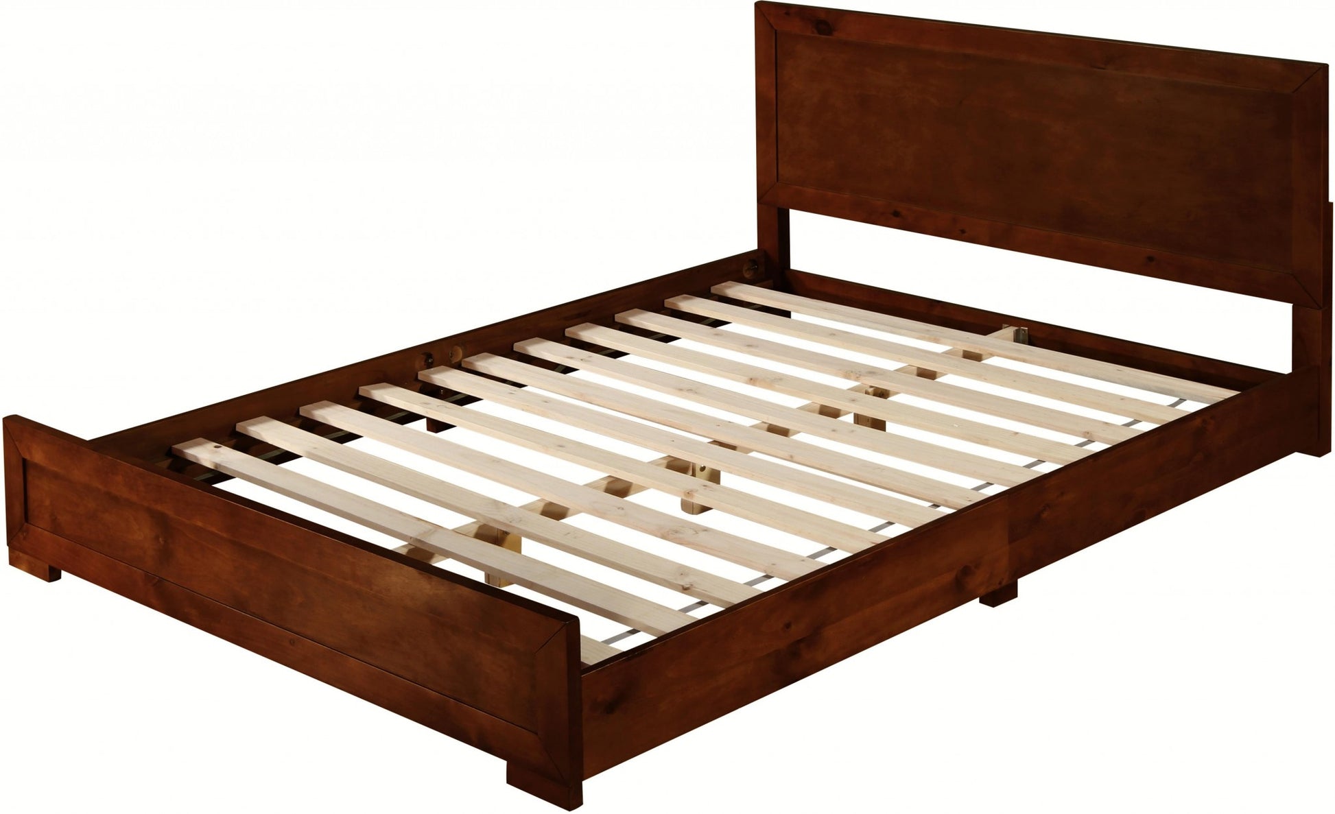 Black Wood Twin Platform Bed-Standard Beds-DECOROLALA