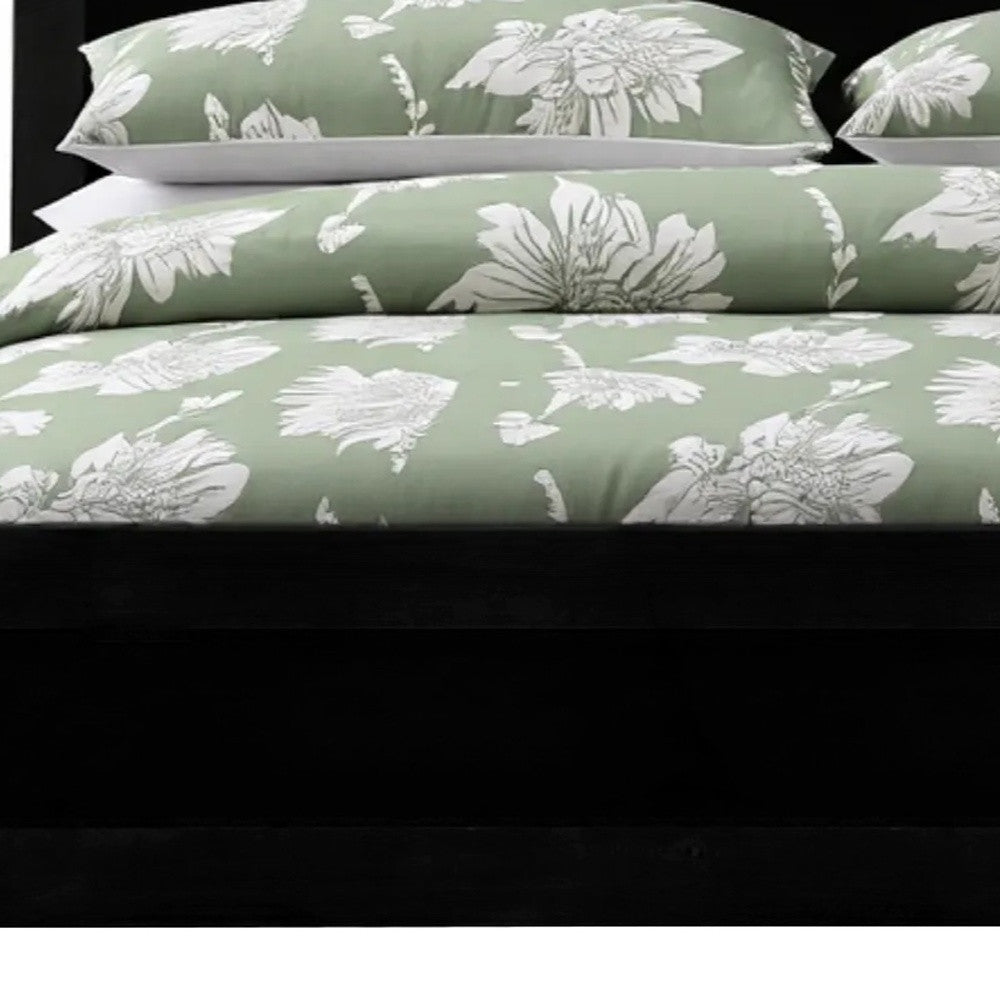 Black Wood Twin Platform Bed-Standard Beds-DECOROLALA