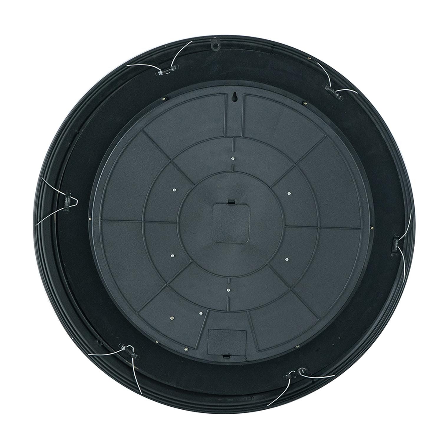 Black and Copper Exposed Gears Round Wall Clock-Wall Clocks-DECOROLALA