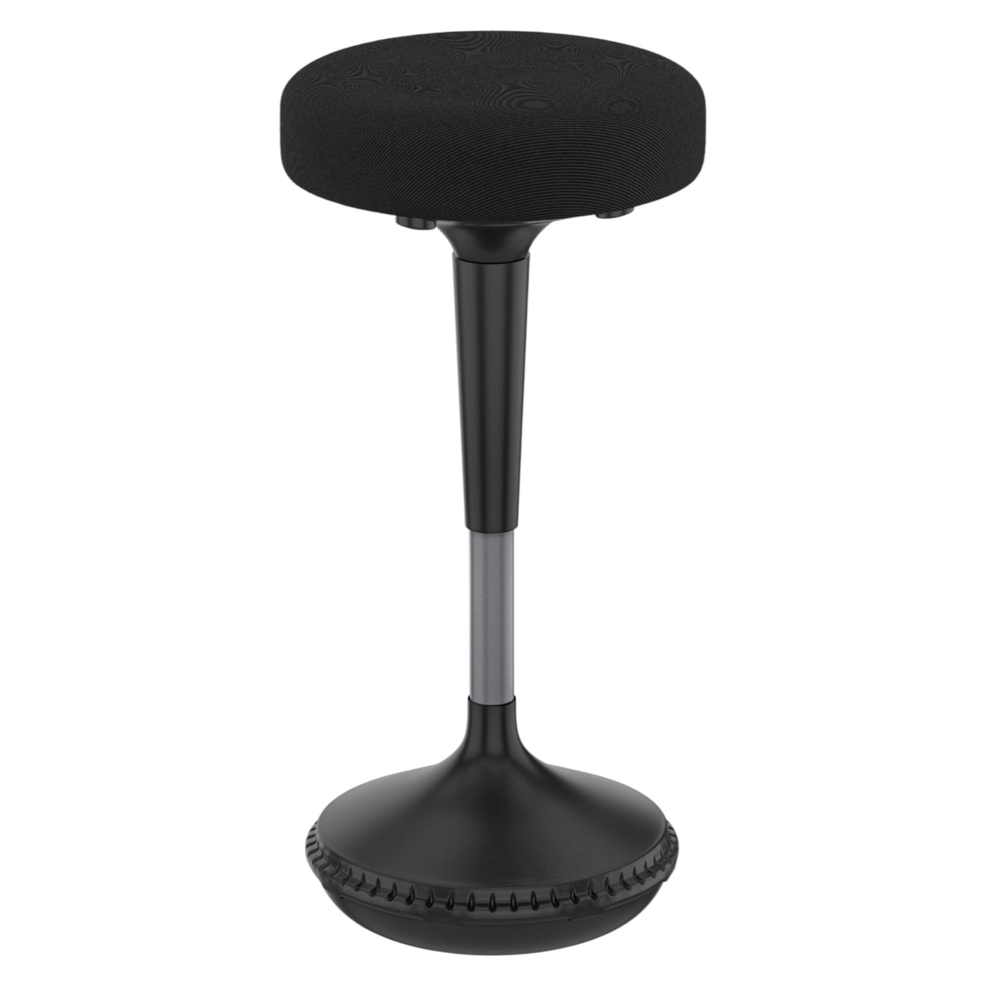 Black and Gray Adjustable Height Swivel Office Chair-Office Chairs-DECOROLALA