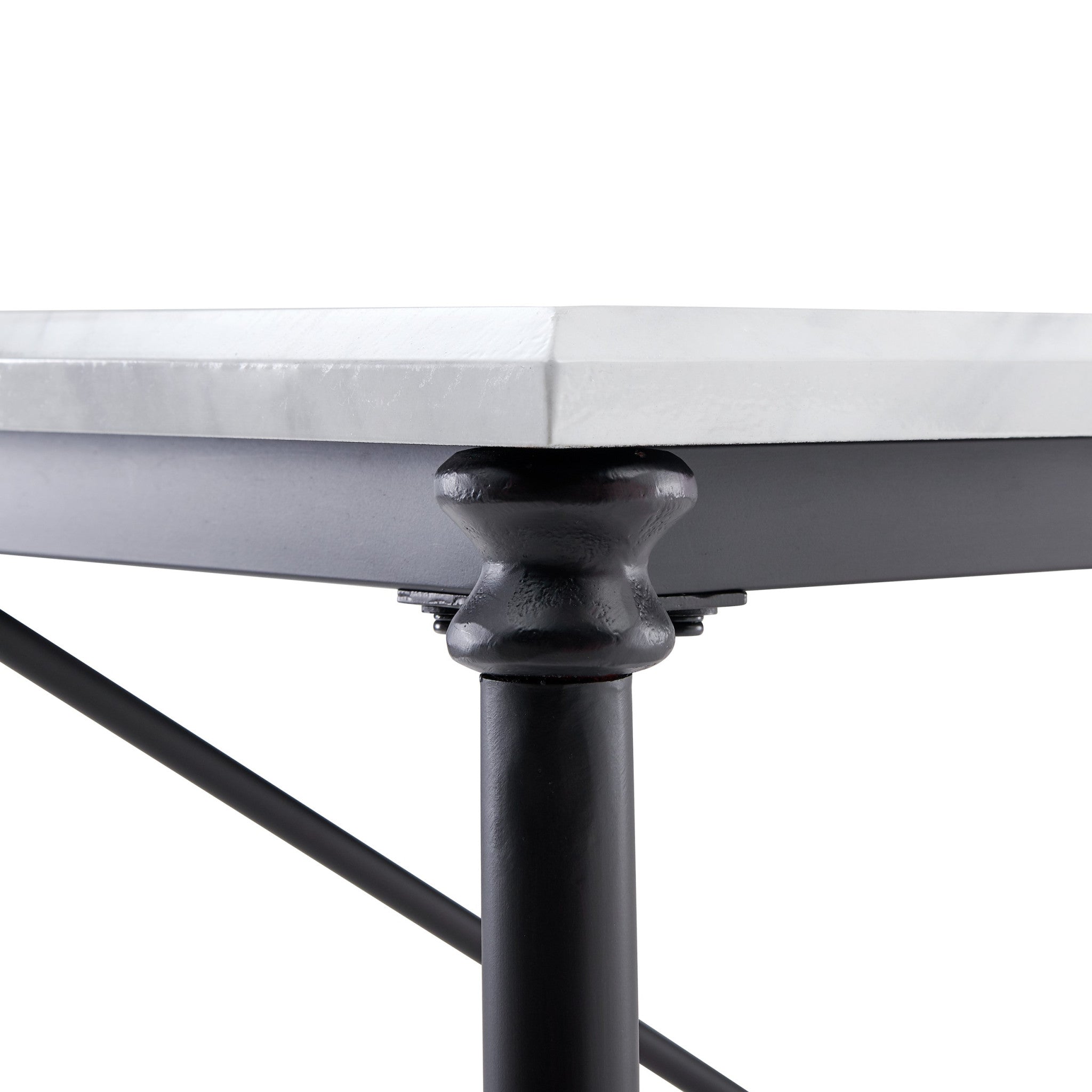 Black and White 70" Rolling Kitchen Island-Kitchen Carts-Islands-DECOROLALA