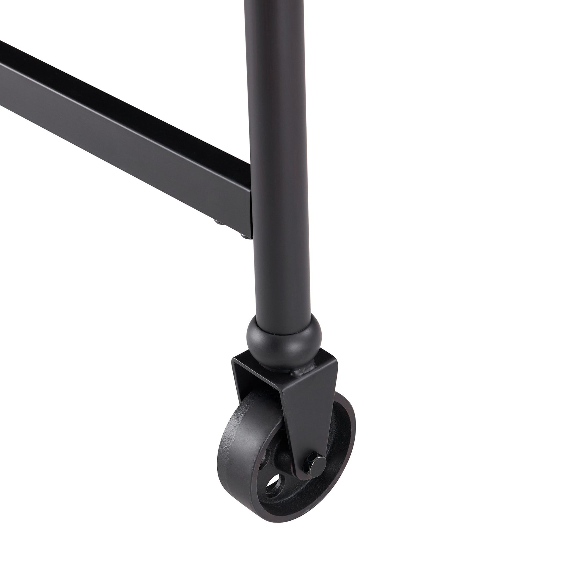 Black and White 70" Rolling Kitchen Island-Kitchen Carts-Islands-DECOROLALA