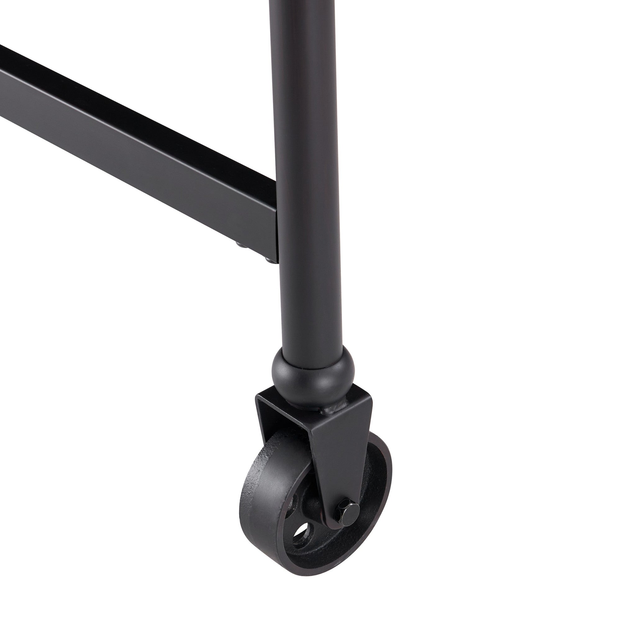 Black and White 70" Rolling Kitchen Island-Kitchen Carts-Islands-DECOROLALA