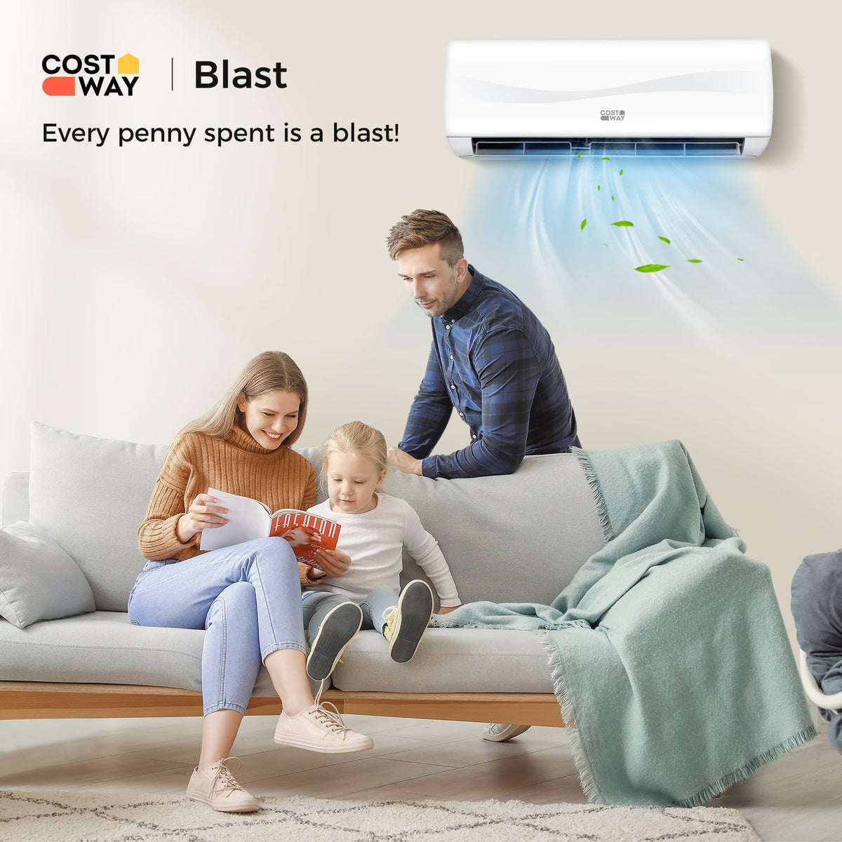 Blast Series 12000 BTU 20 SEER2 115V Ductless Mini Split Air Conditioner-Mini Split Air Conditioners-DECOROLALA