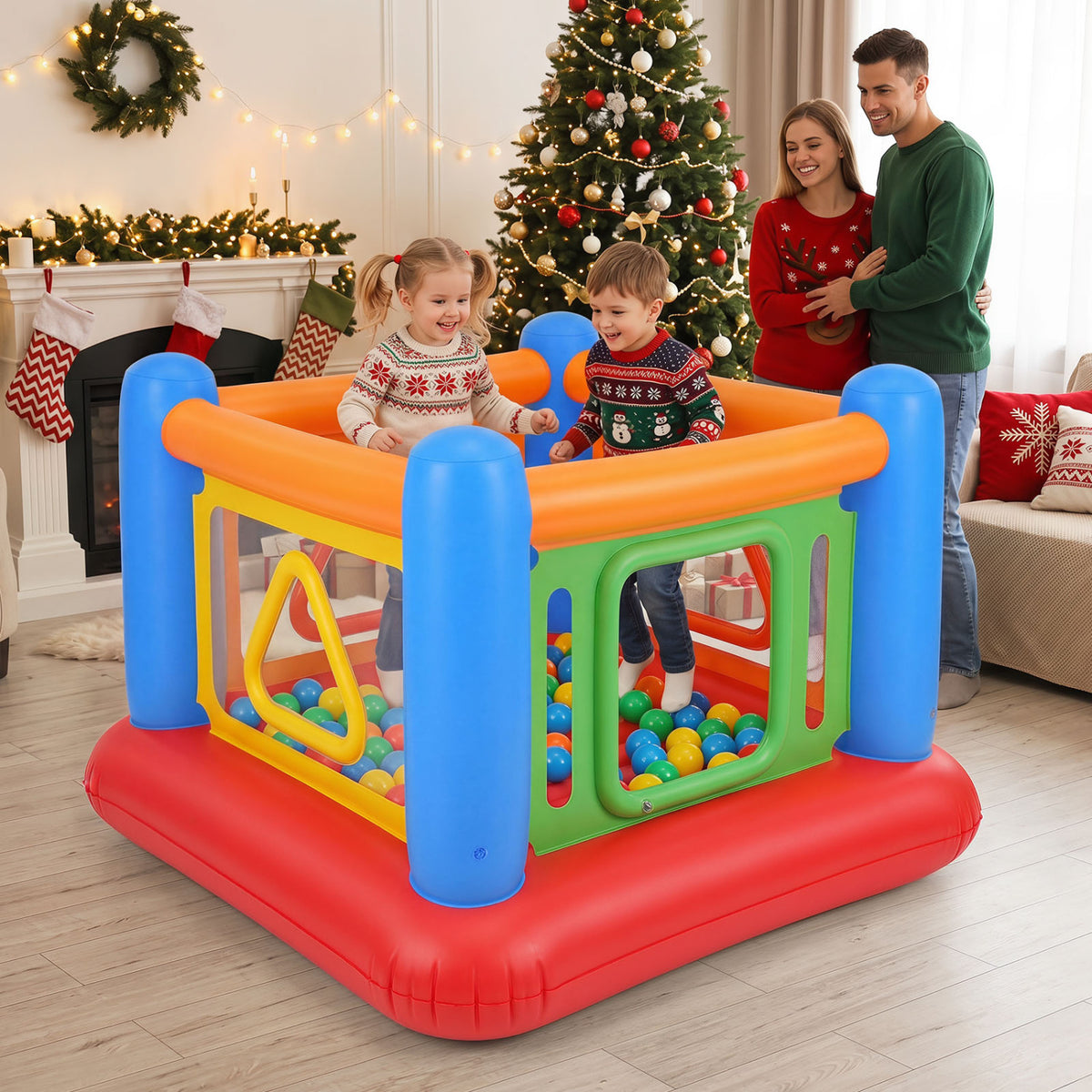 Blow Up Jumping House for Kids with Transparent Side Walls
