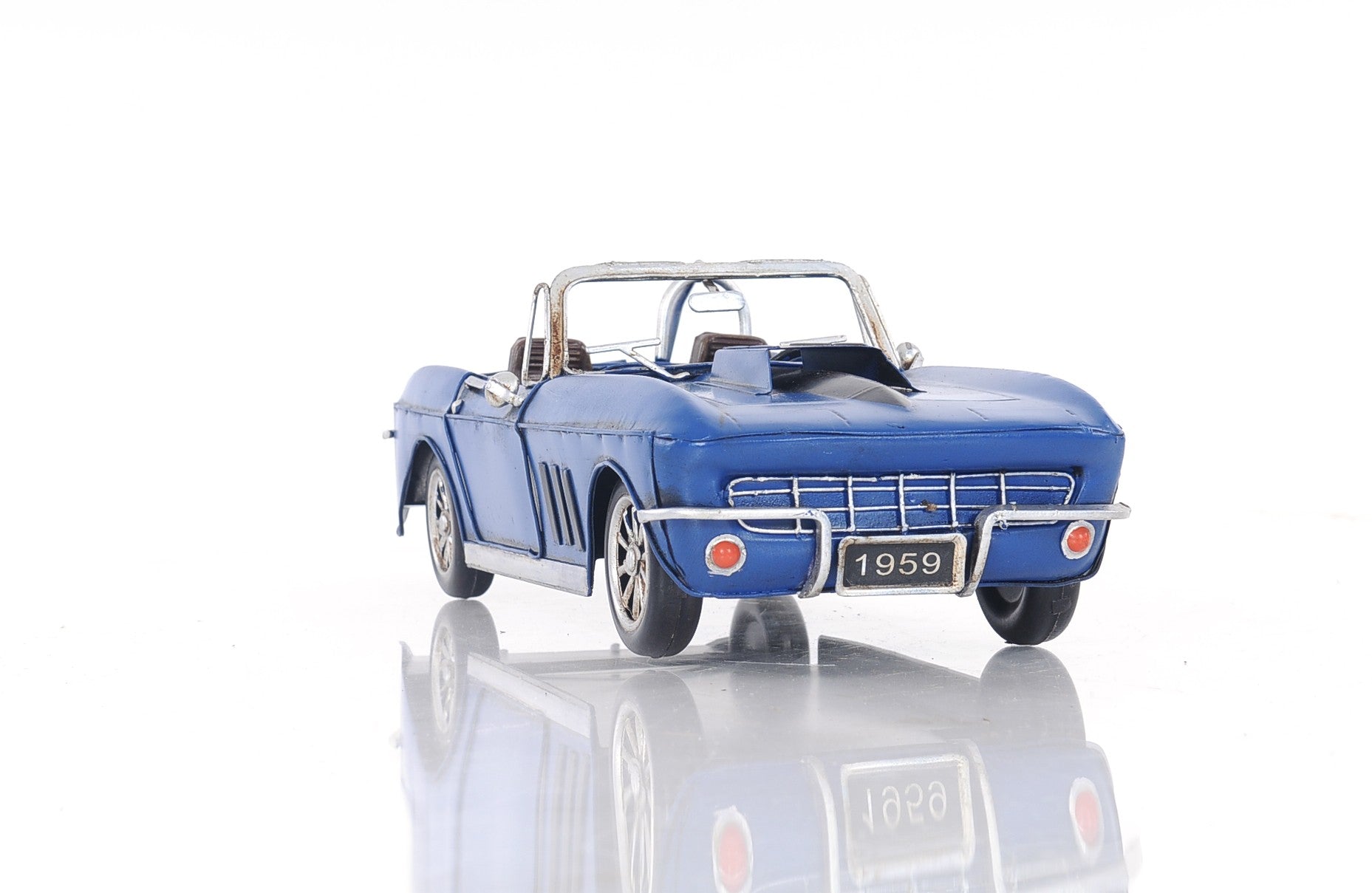 Blue Corvette Stingray Sculpture-Sculptures-DECOROLALA