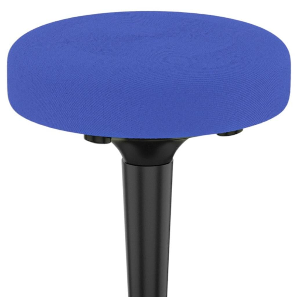 Blue and Black Adjustable Height Swivel Office Chair-Office Chairs-DECOROLALA