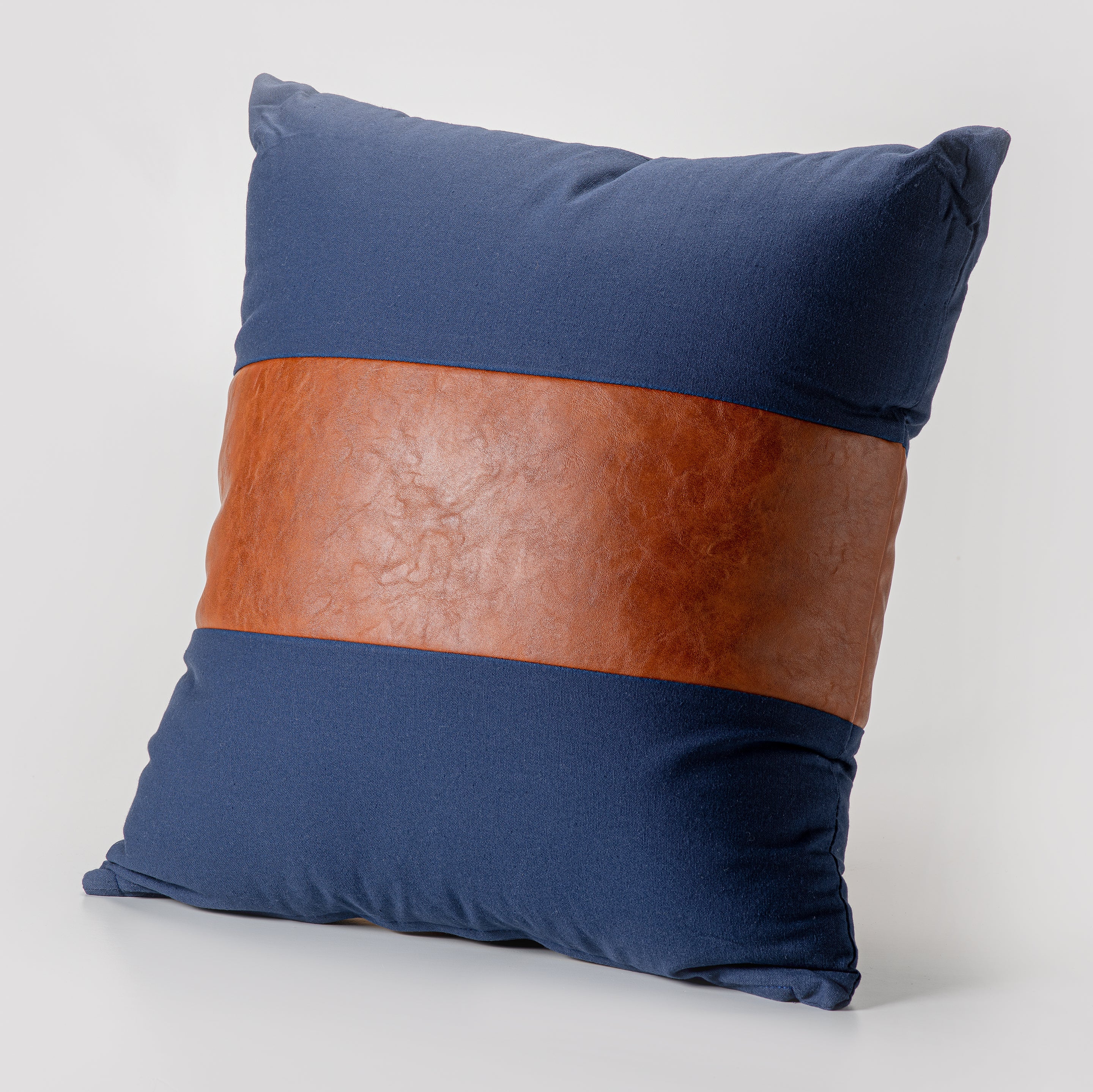 Blue and Tan Nautical Style Decorative Pillow-Decorative Cushions-DECOROLALA