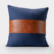 Blue and Tan Nautical Style Decorative Pillow-Decorative Cushions-DECOROLALA