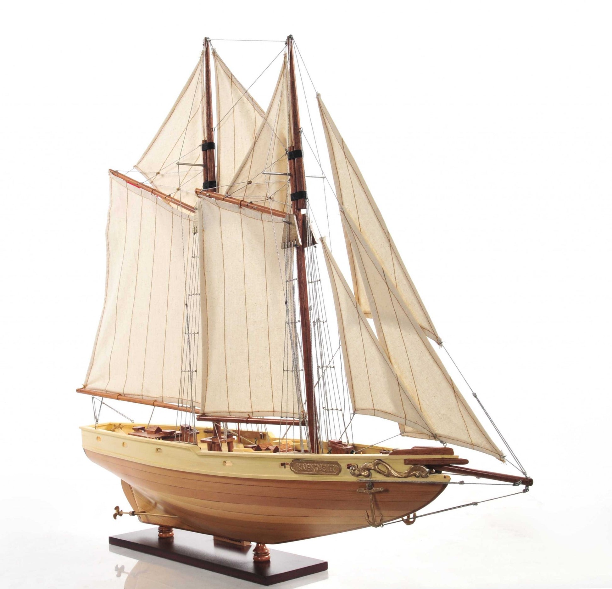 Bluenose Model In Light Brown Finish-Sculptures-DECOROLALA
