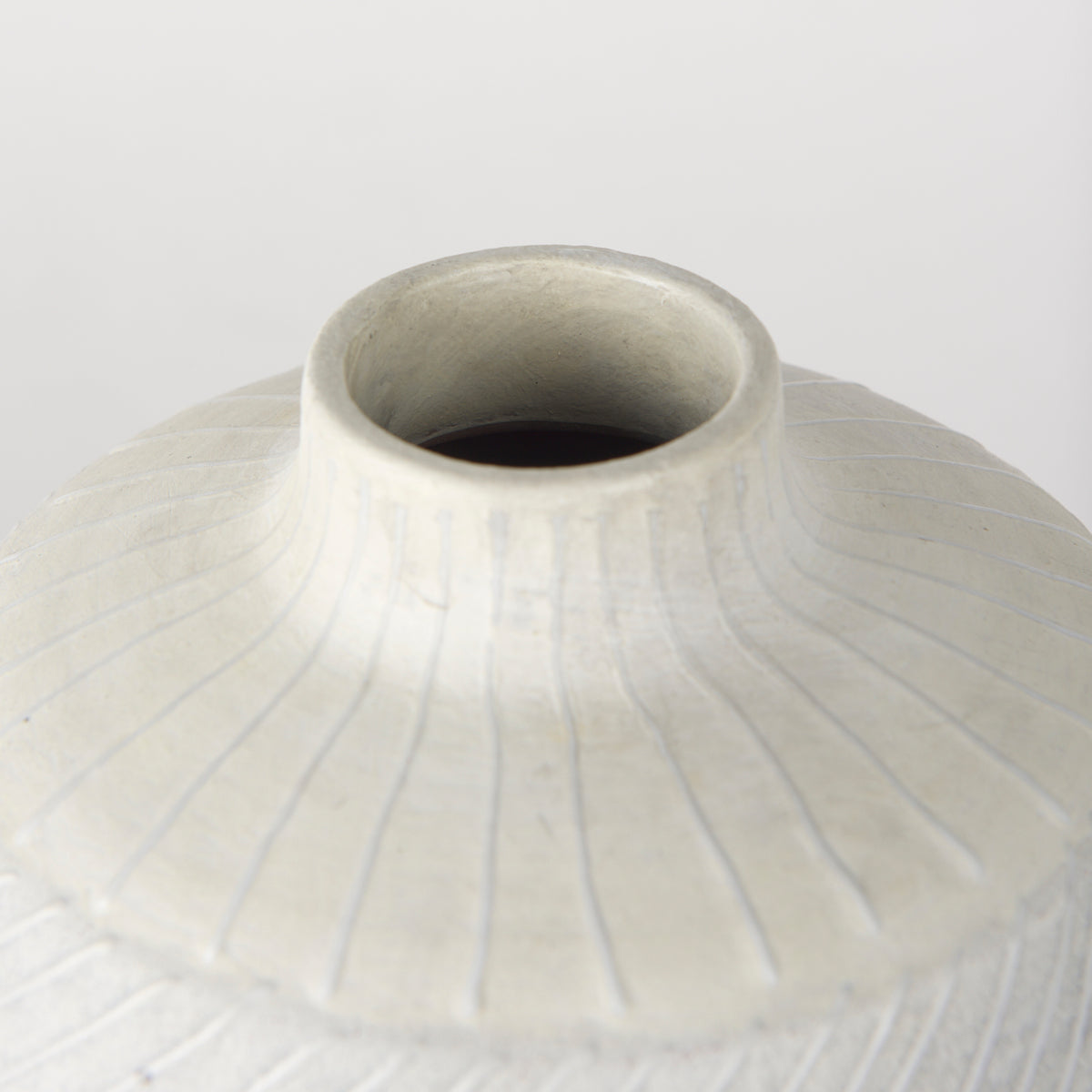 Blume 10H Off-White w/ Gray Textured Vase-Vase-DECOROLALA