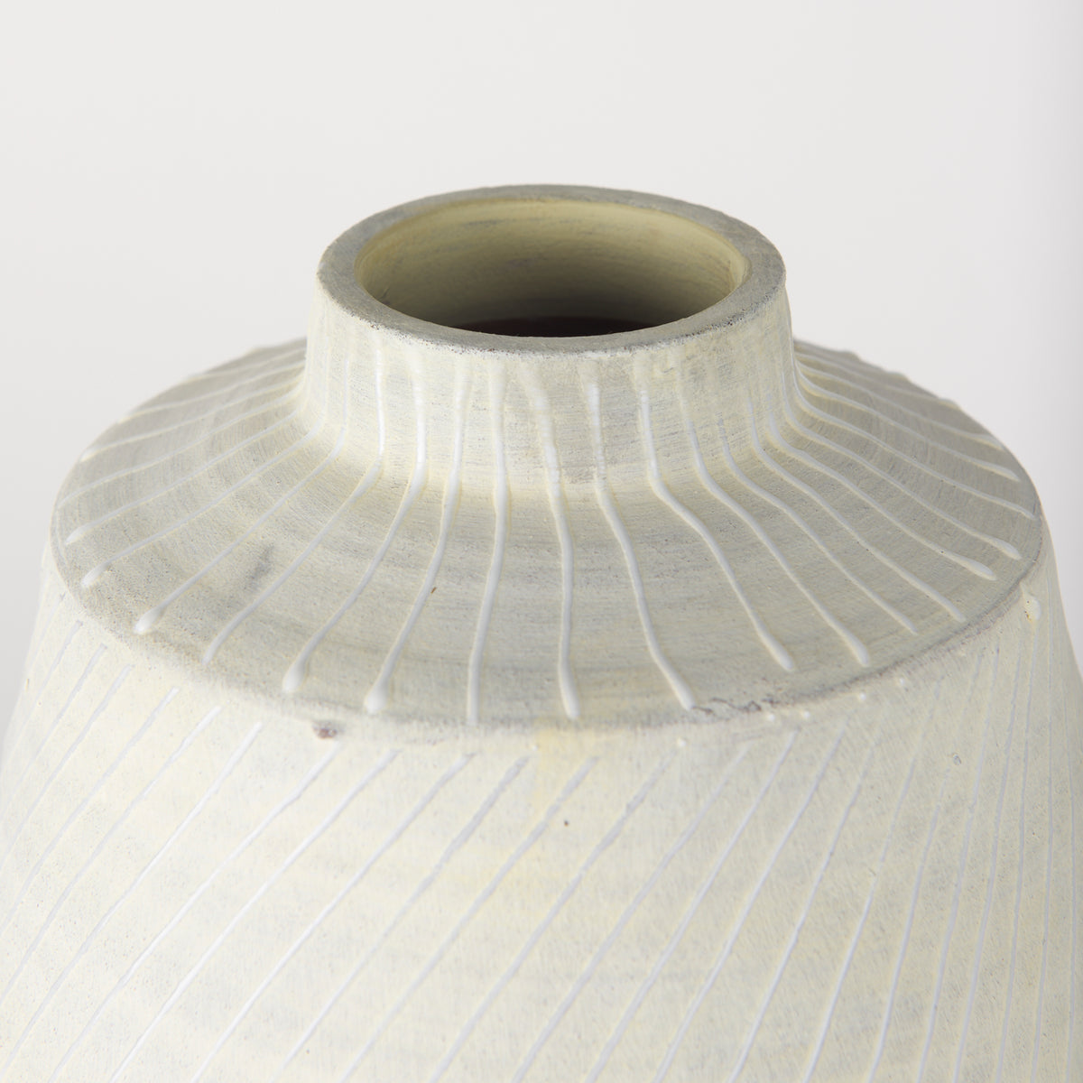 Blume 16.5H Off-White w/ Gray Textured Vase-Vase-DECOROLALA