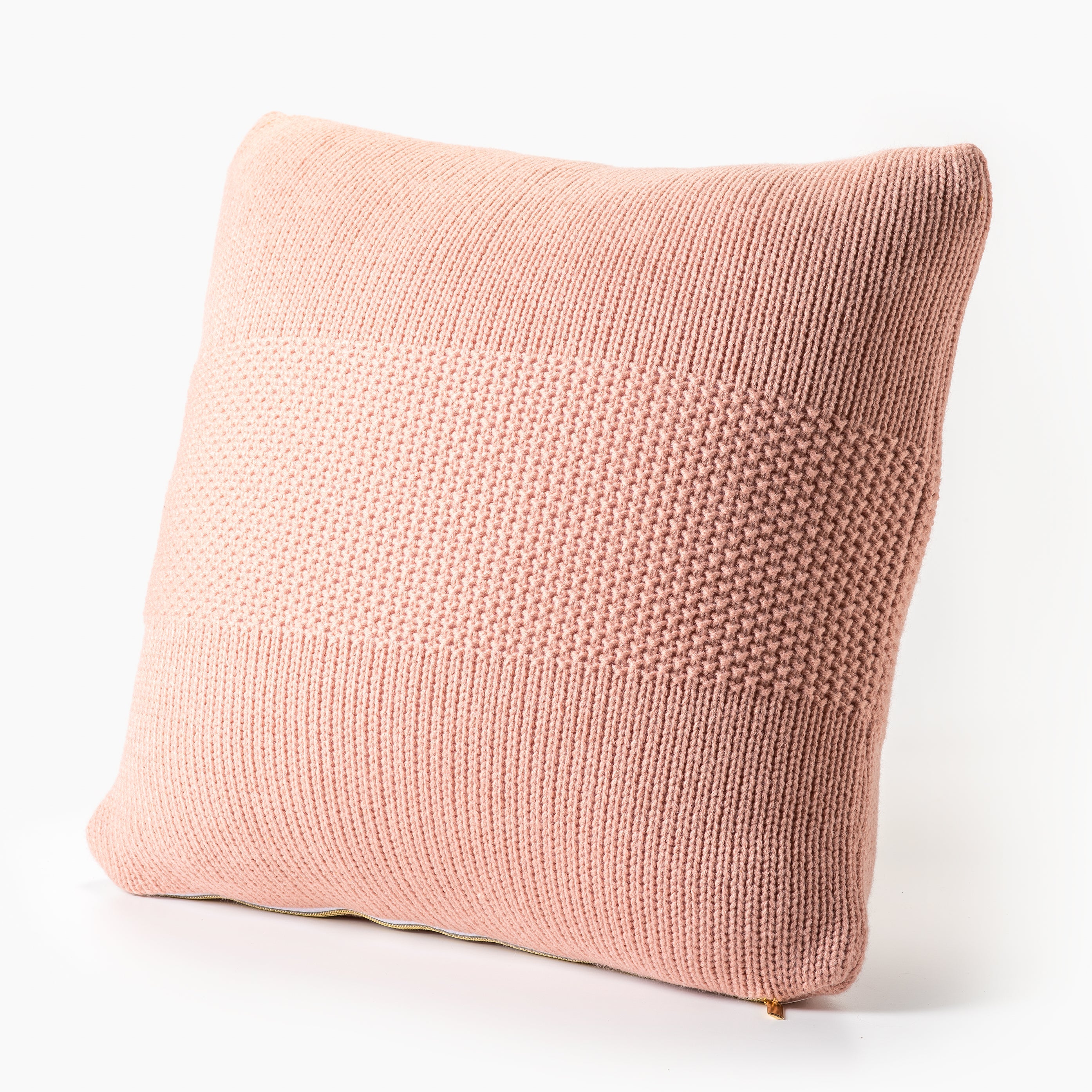 Blush Knit Decorative Pillow-Decorative Cushions-DECOROLALA