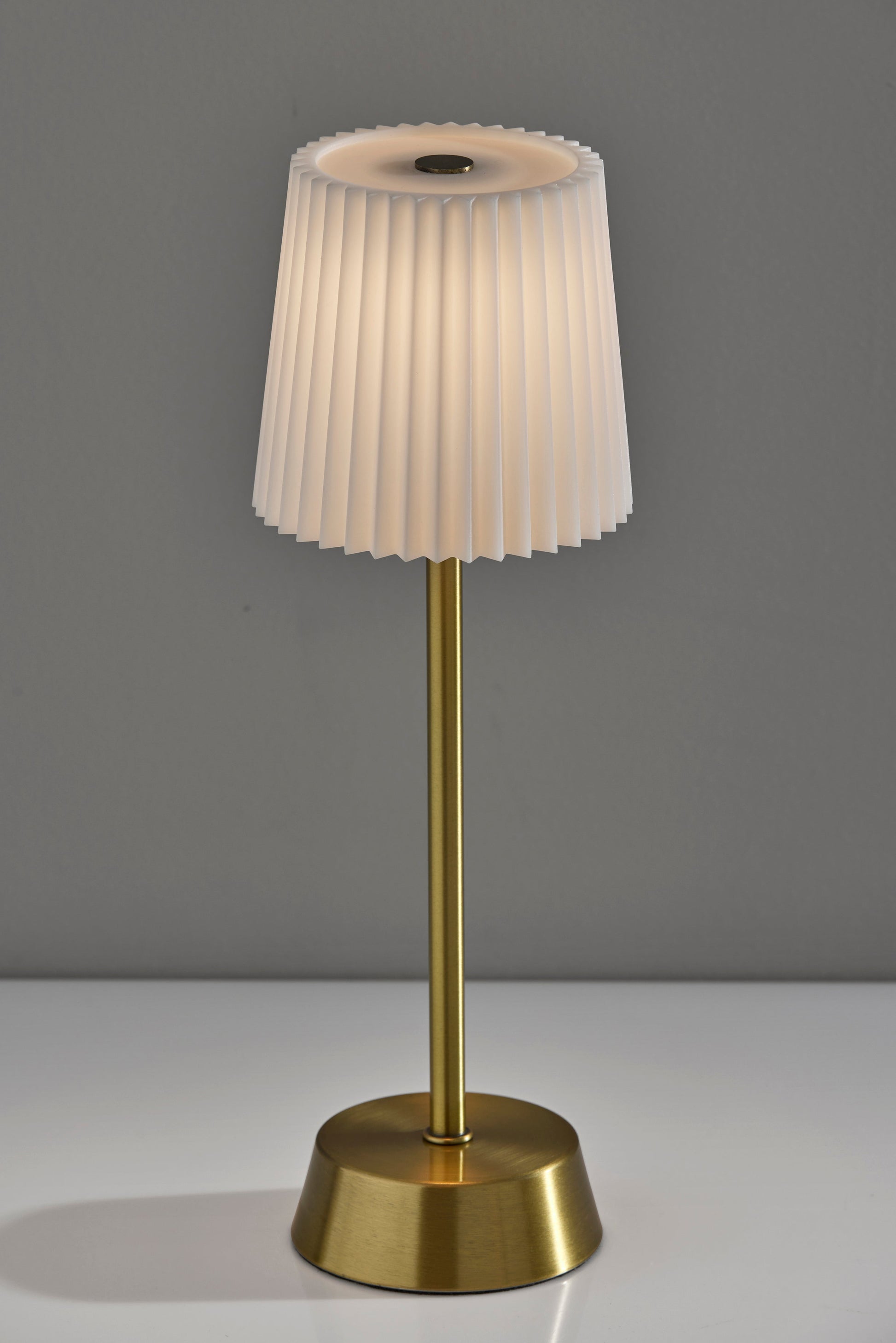 Bobby Cordless LED Table Lamp - Brass 14"-Lighting-DECOROLALA