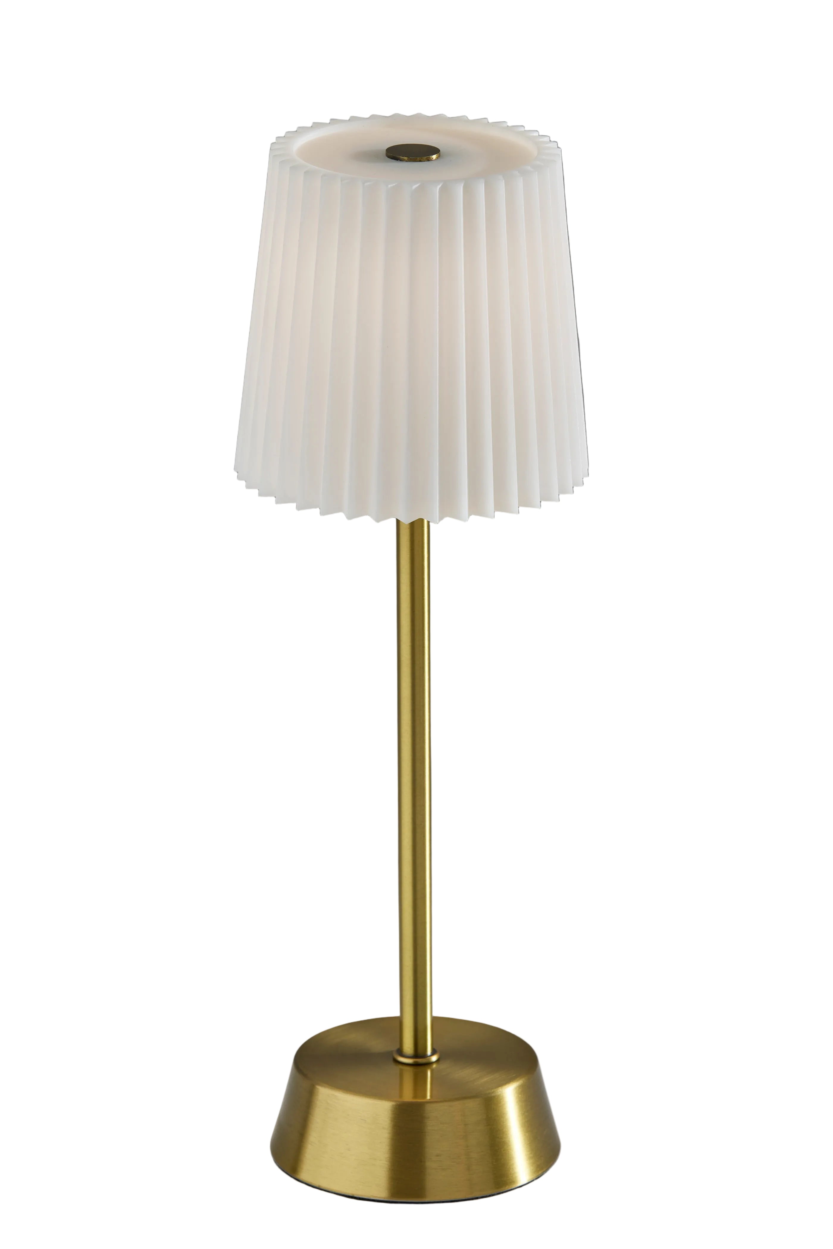 Bobby Cordless LED Table Lamp - Brass 14"-Lighting-DECOROLALA