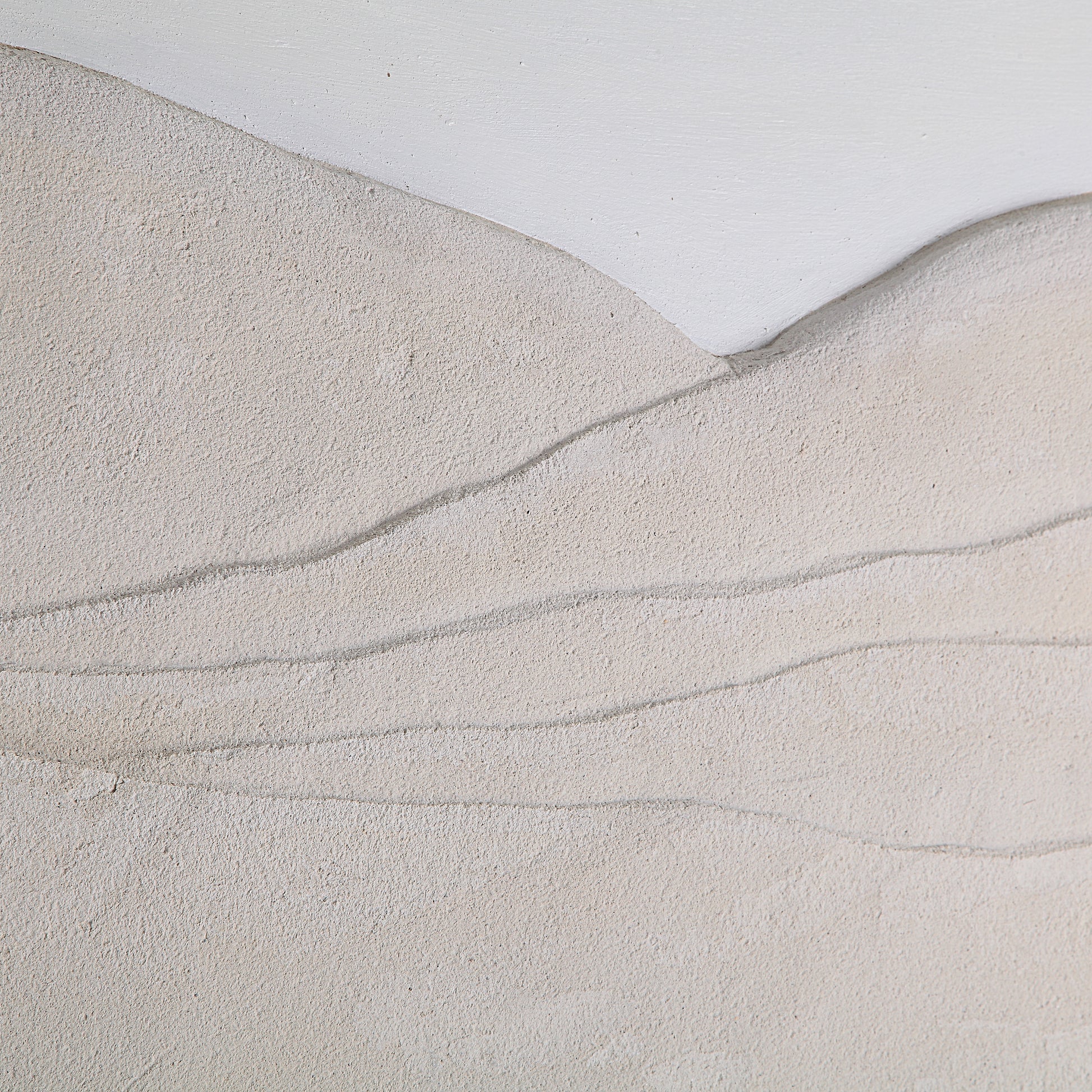 Bobier 60" Wide Wall Art with Wood Frame, Cream-Canvas Art-DECOROLALA