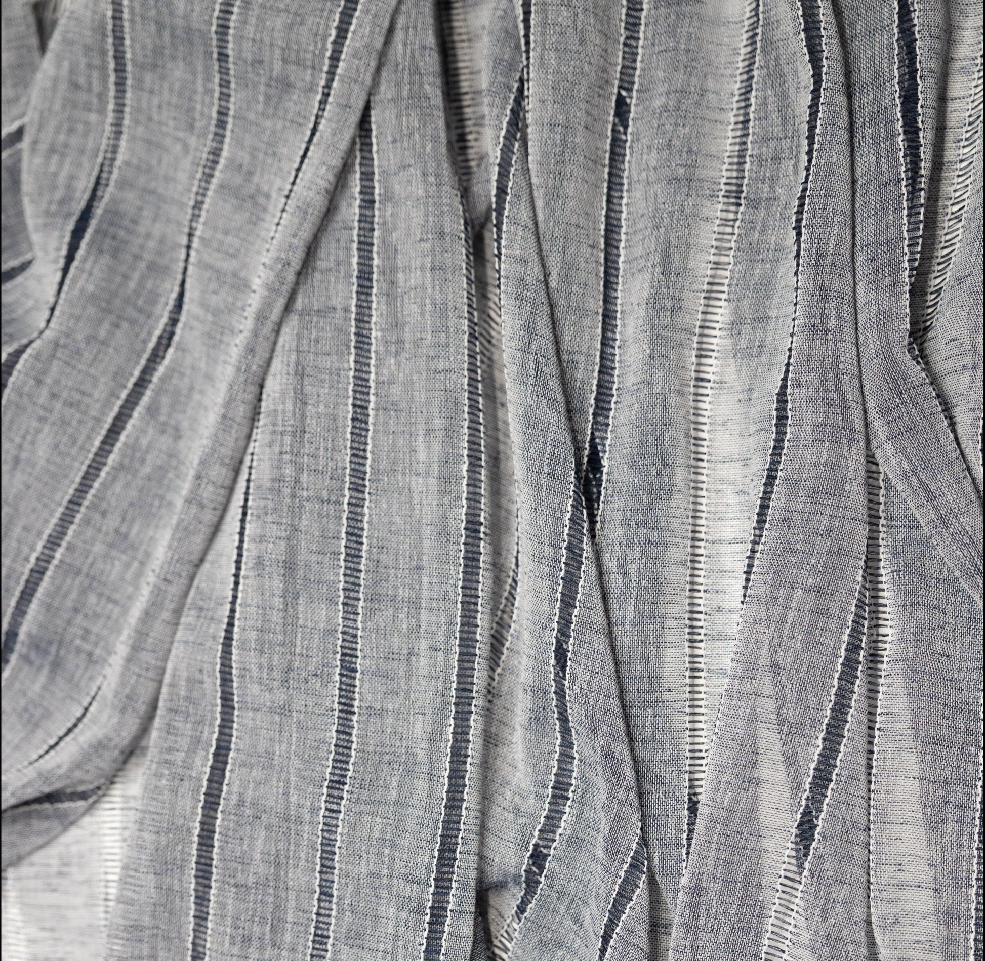 Boca Jacquard Semi Sheer Grommet Curtain-Curtains-DECOROLALA
