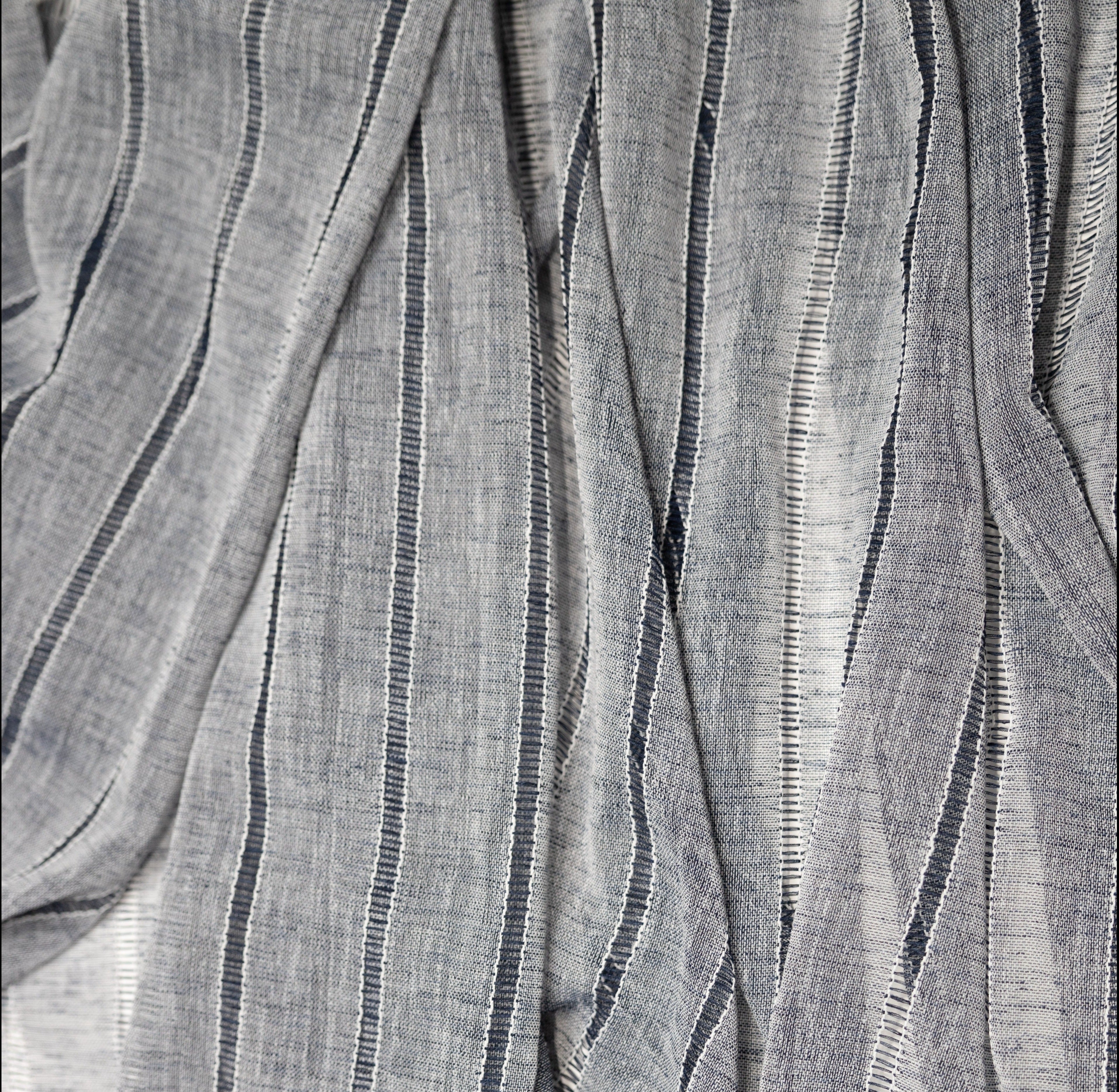 Boca Jacquard Semi Sheer Grommet Curtain-Curtains-DECOROLALA