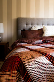 Boca Queen Size Abstract Design Printed Reversible 3 pc Duvet Cover Set-Bedding-DECOROLALA