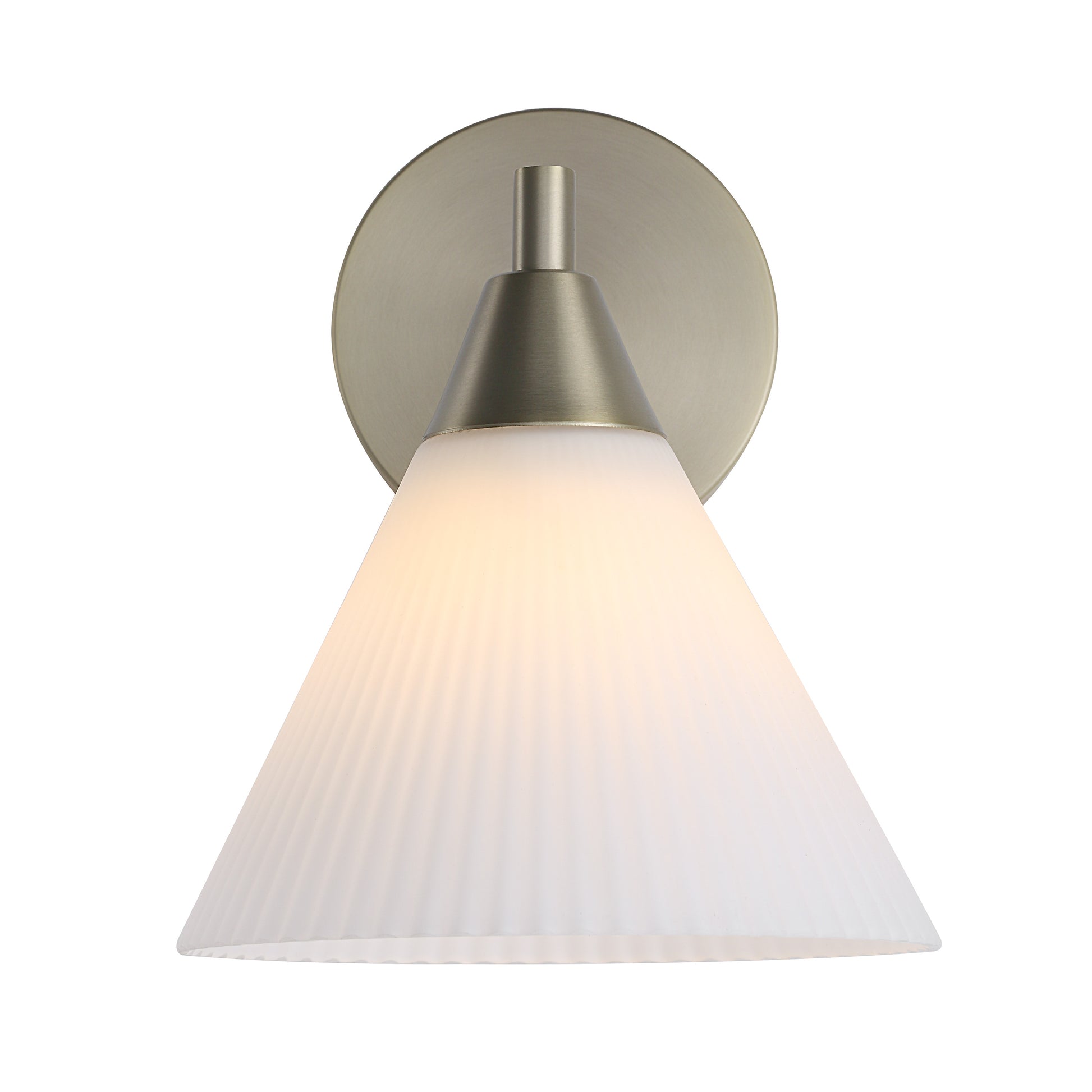 Bocca 9.25" Wall Sconce, Champagne Plated-Wall Sconce-DECOROLALA