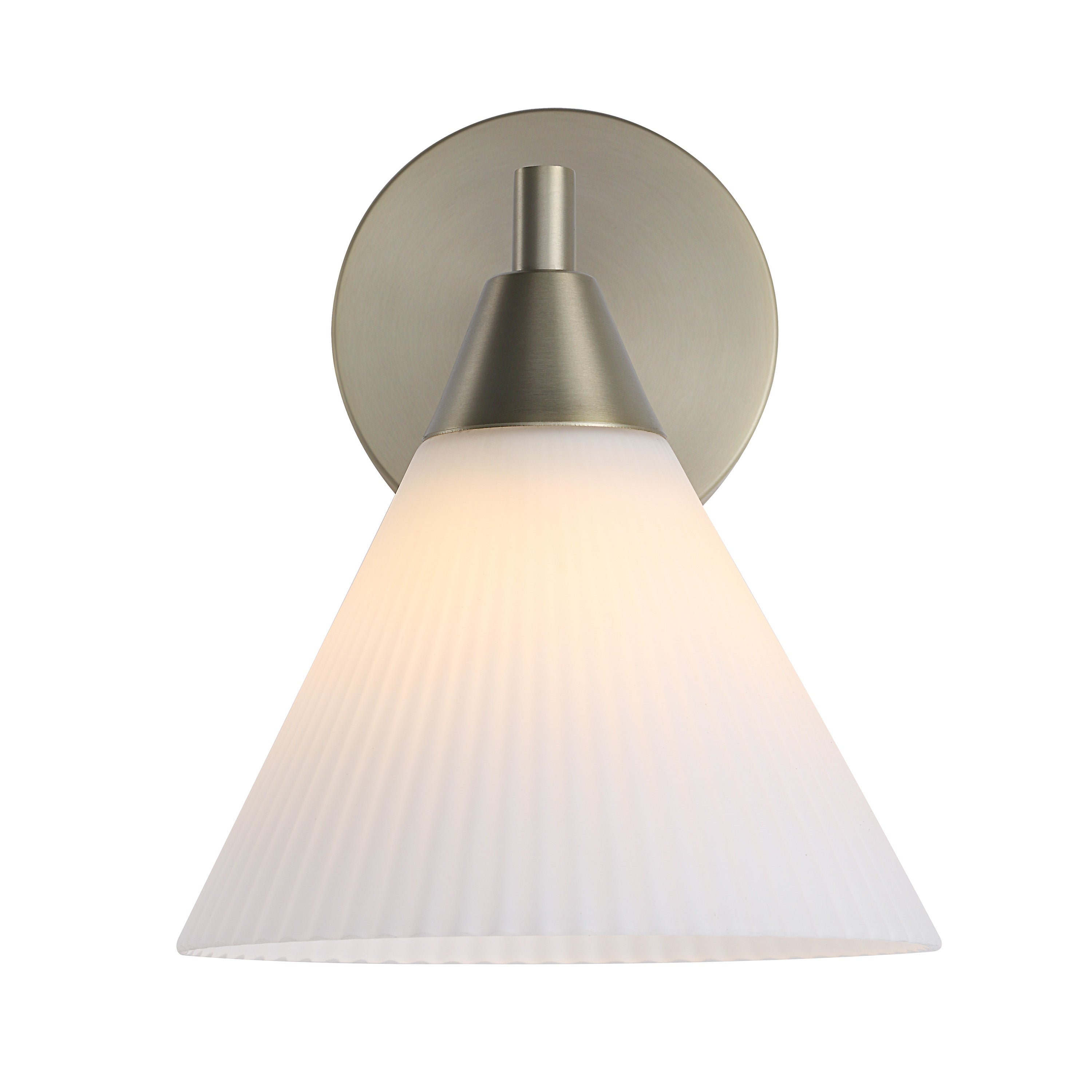 Bocca 9.25" Wall Sconce, Champagne Plated-Wall Sconce-DECOROLALA