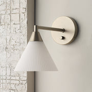 Bocca 9.25" Wall Sconce, Champagne Plated-Wall Sconce-DECOROLALA