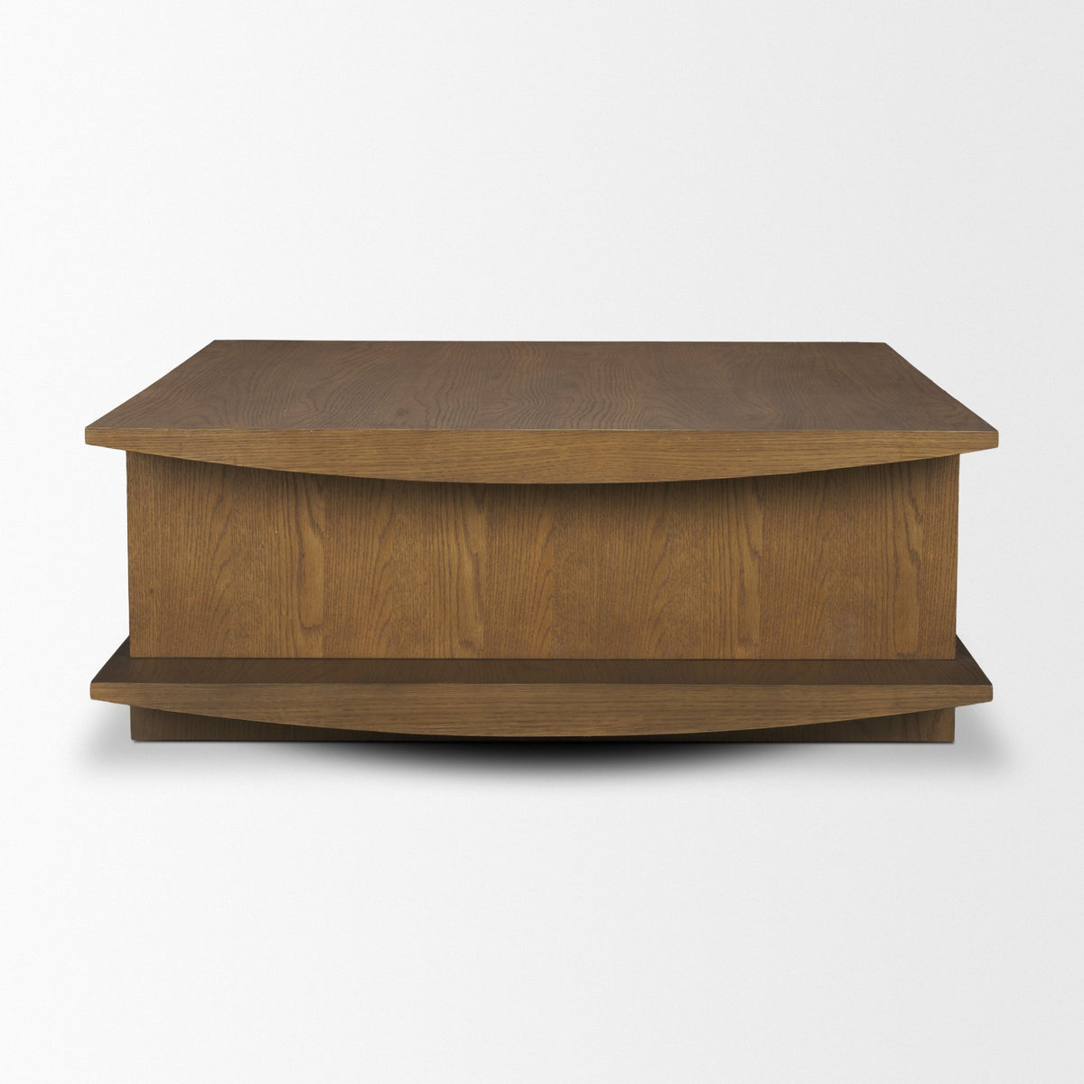 Boden 42" Square Wood Coffee Table w/ Open Shelf-Coffee Tables-DECOROLALA