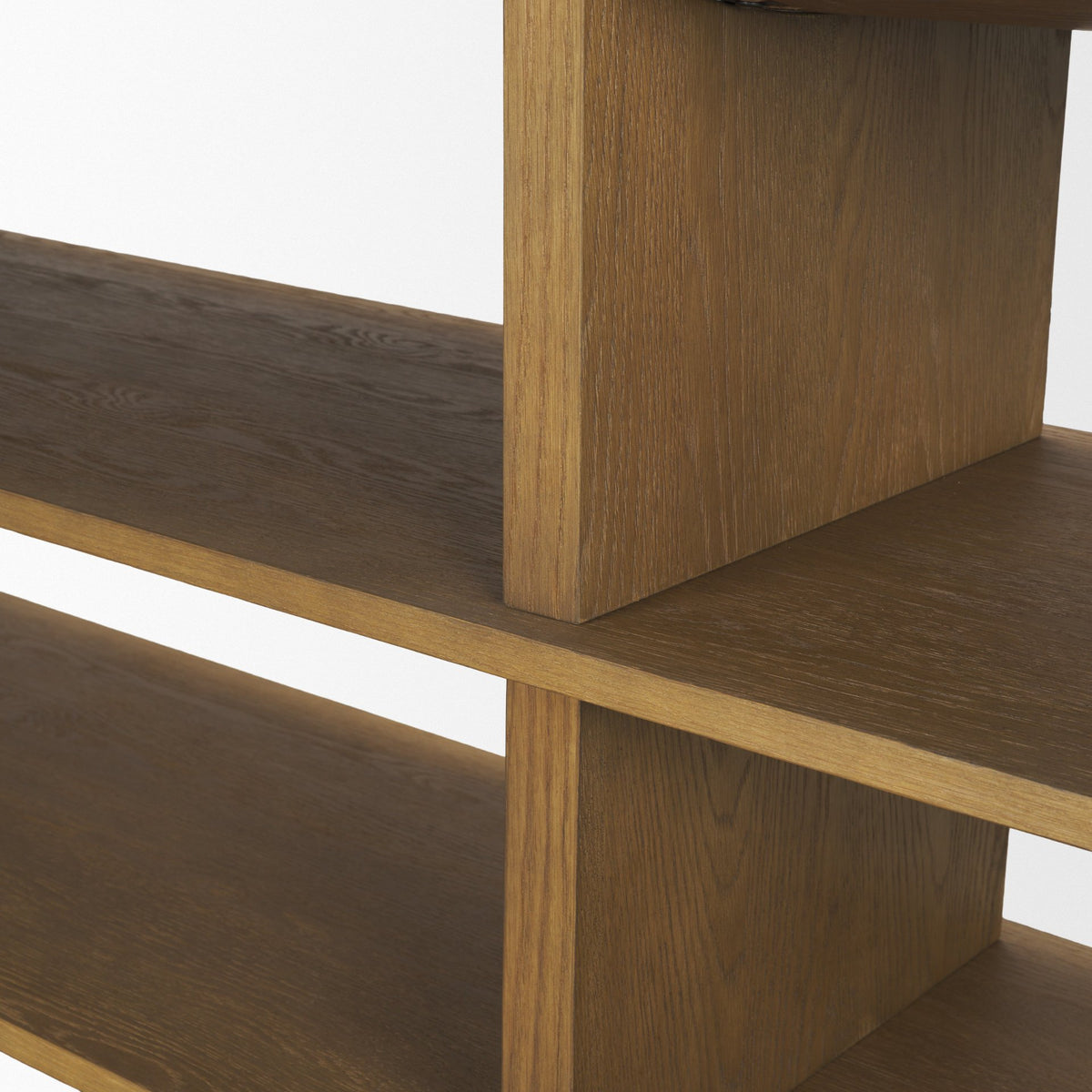 Boden 74" Wood Console Table w/ Open Shelves-Media Console-DECOROLALA