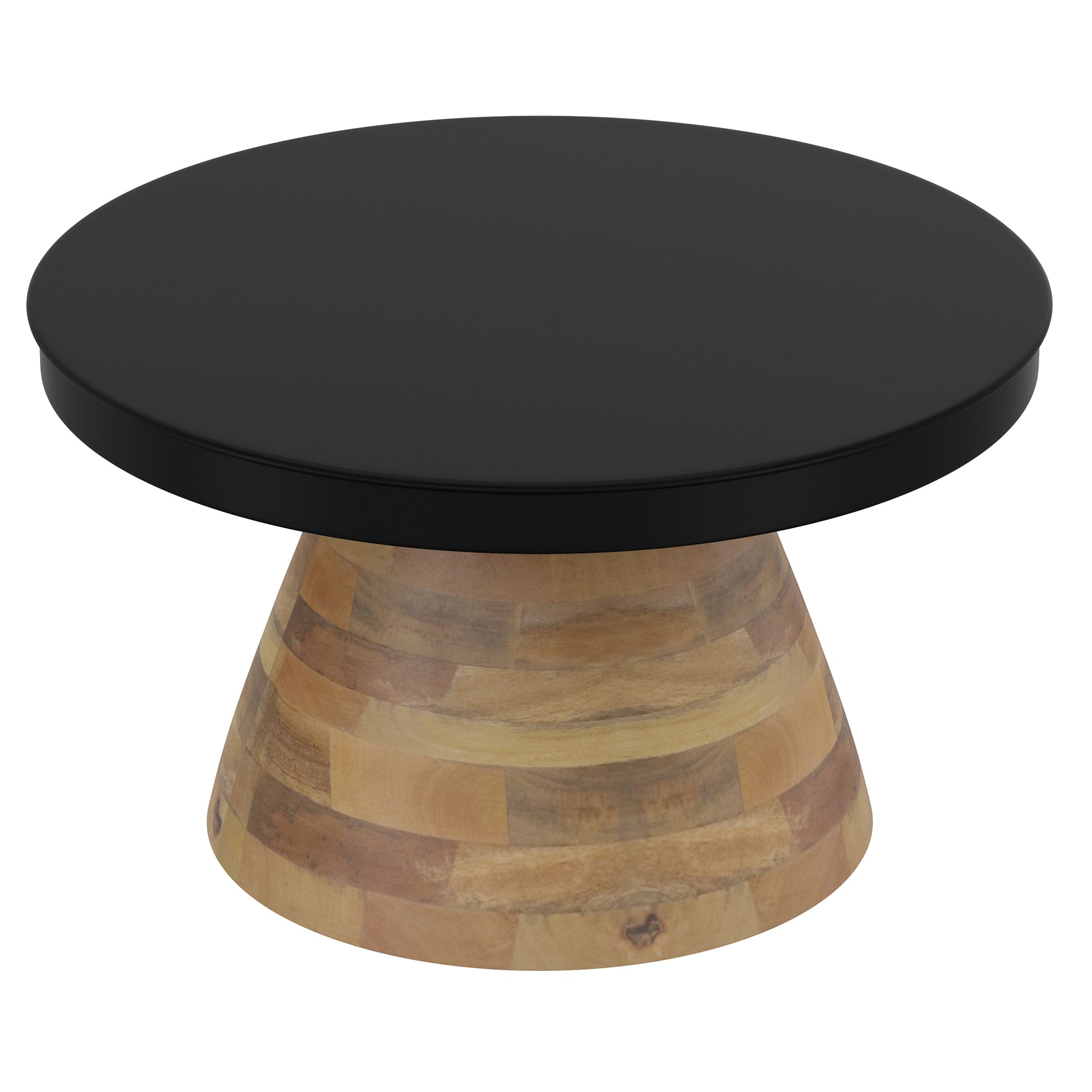 Boden Coffee Table - Black Mango Wood & Iron Mid-Century-DECOROLALA