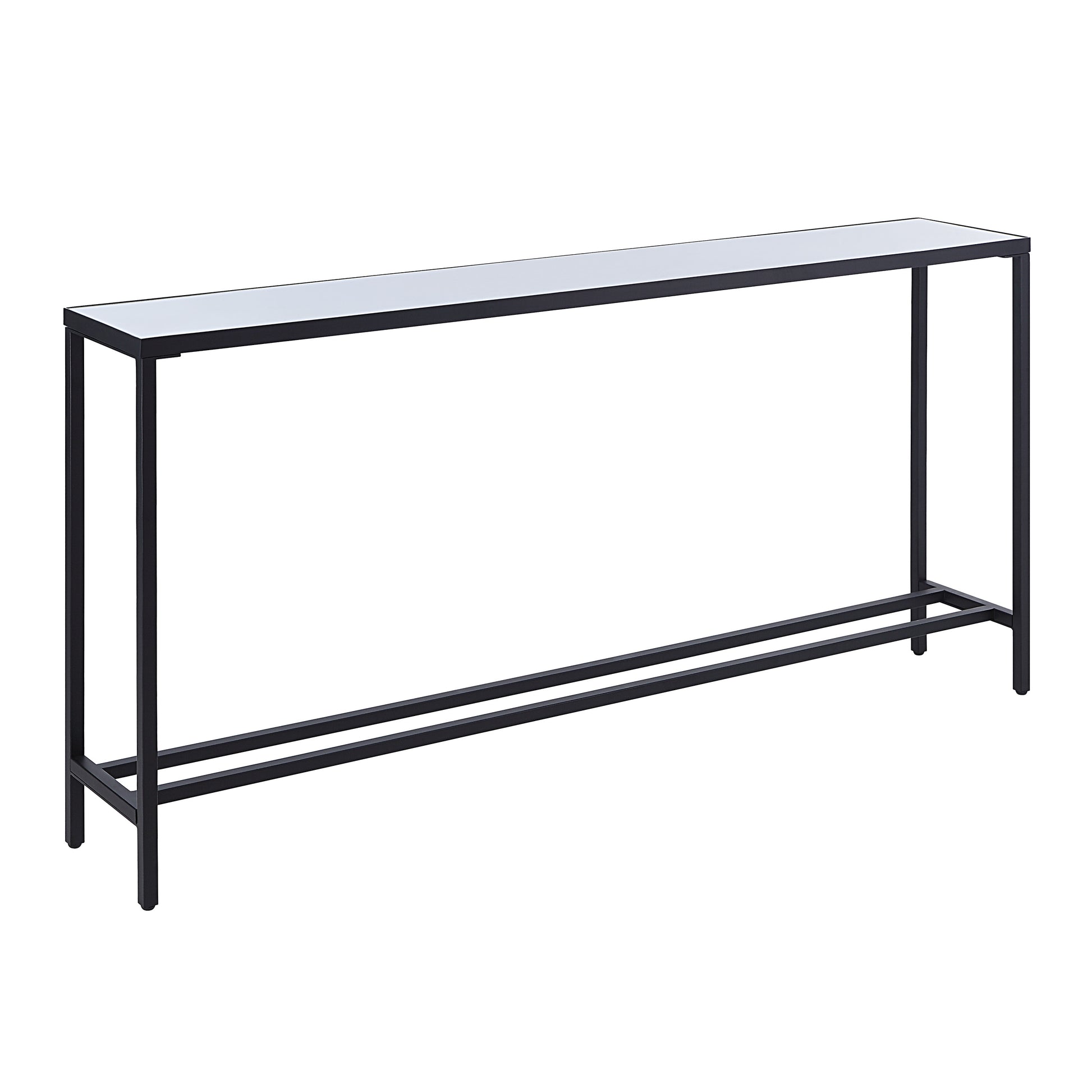 Bodin Indoor Iron Console Table, Matte Black-Console Table-DECOROLALA