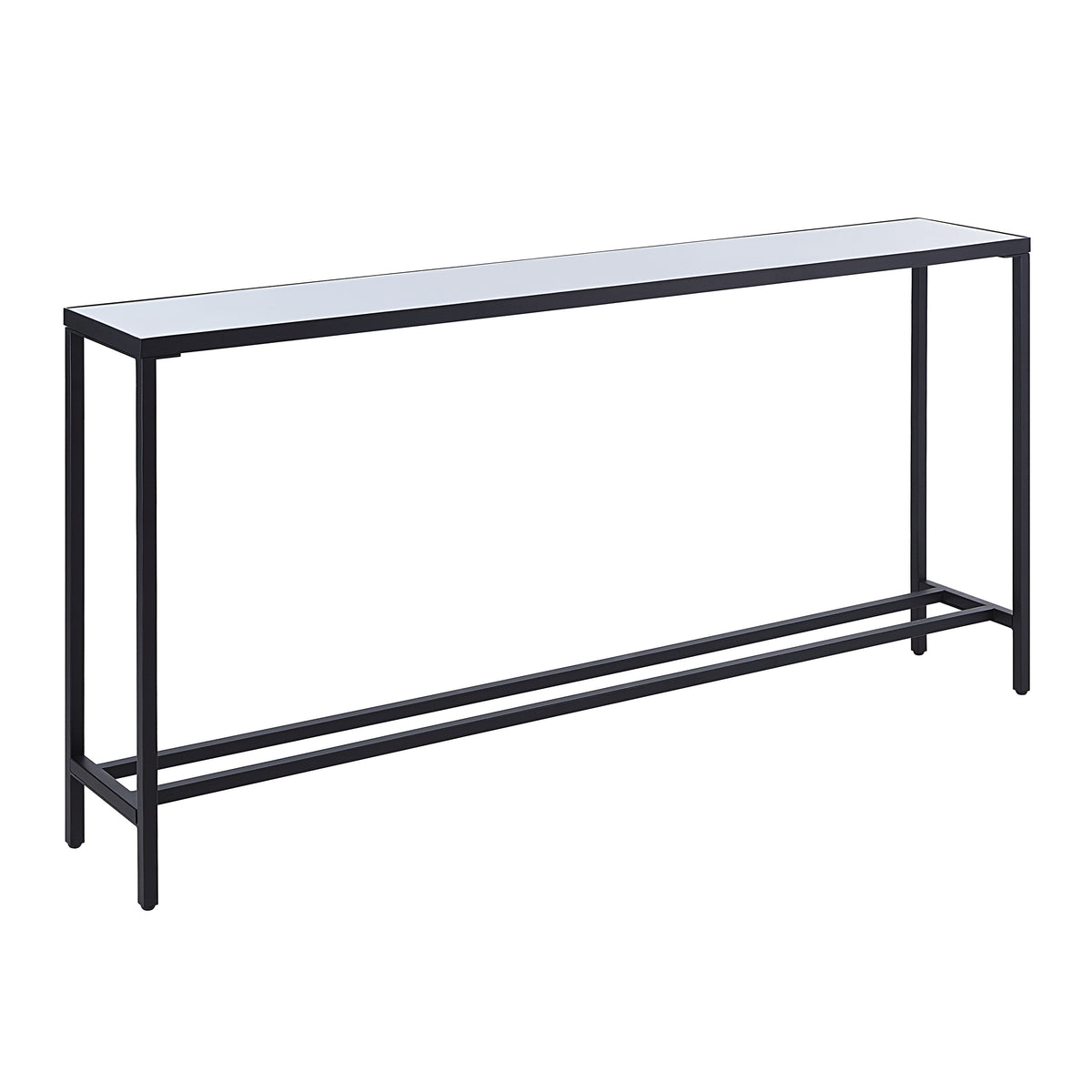 Bodin Indoor Iron Console Table, Matte Black-Console Tables-DECOROLALA