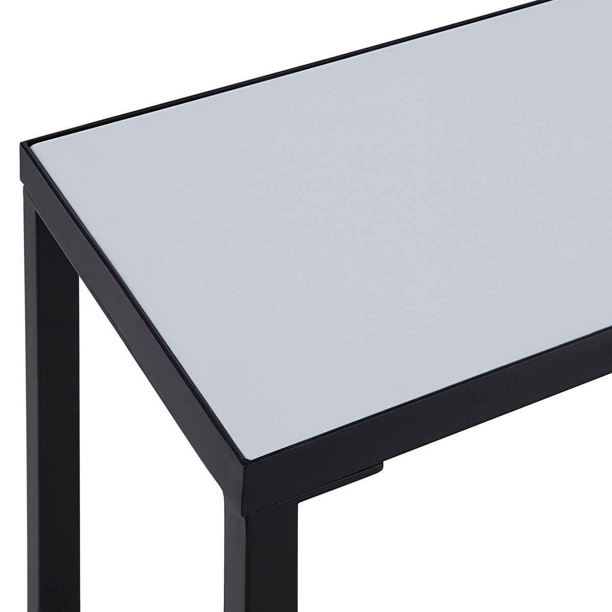 Bodin Indoor Iron Console Table, Matte Black-Console Tables-DECOROLALA