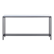 Bodin Indoor Iron Console Table, Matte Black-Console Tables-DECOROLALA
