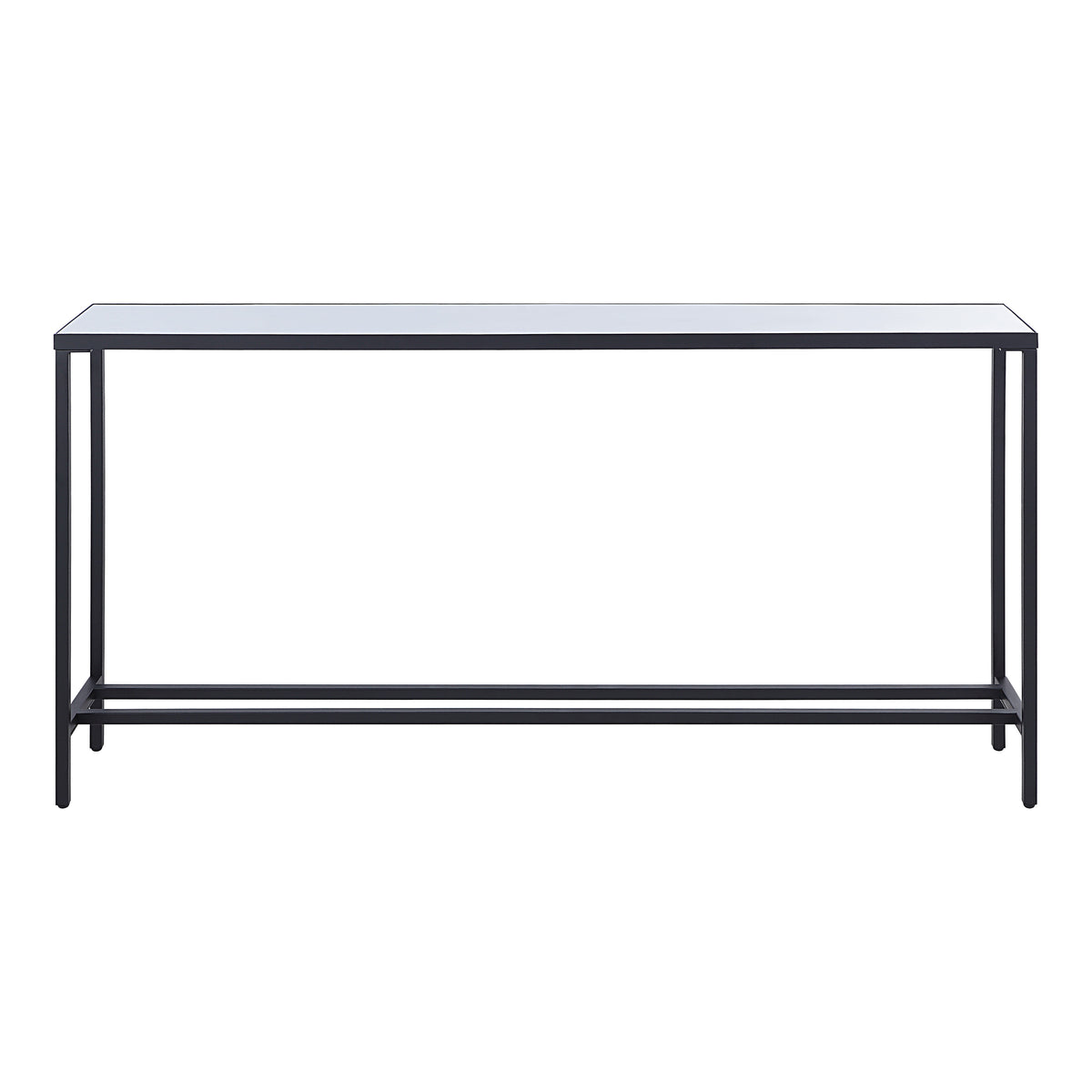 Bodin Indoor Iron Console Table, Matte Black-Console Tables-DECOROLALA