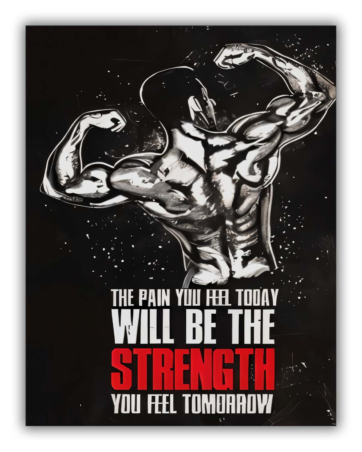 " Bodybuilding Inspiration I " Fine Art Canvas-Canvas Print-DECOROLALA