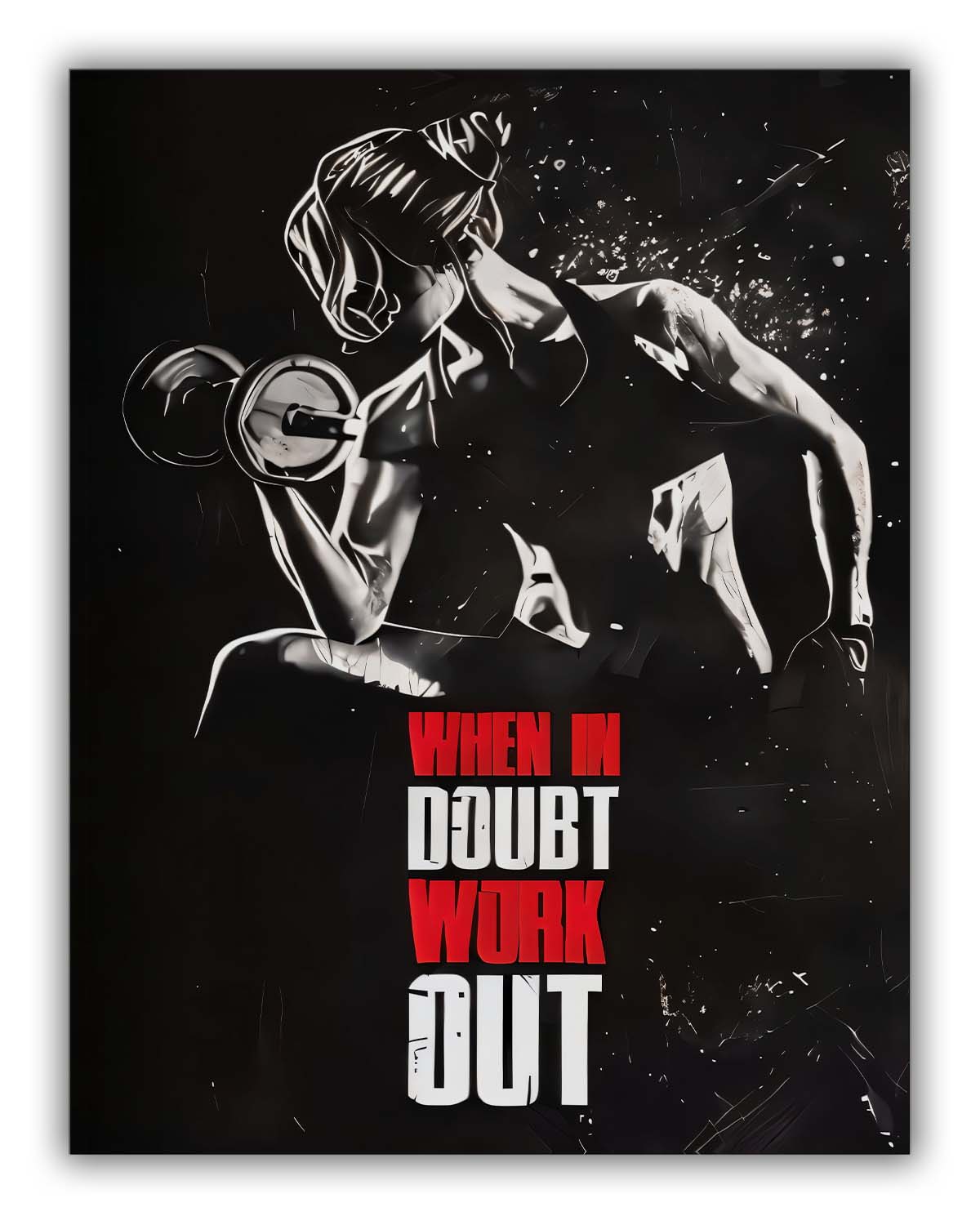 Bodybuilding Inspiration II Fine art canvas-Canvas Print-DECOROLALA