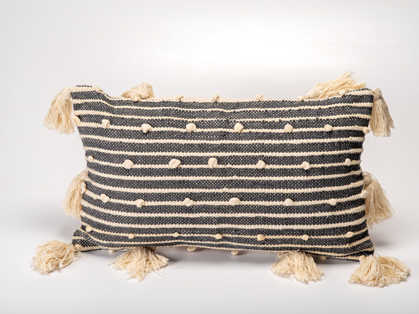 Boho Inspired Hand Made Decorative Lumbar Pillow-Decorative Cushions-DECOROLALA