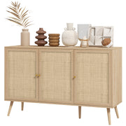 Boho Sideboard Cabinet - Rattan Doors Natural-DECOROLALA