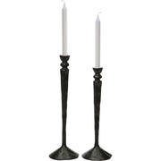 Bollington Indoor Aluminum Candle Holder, Black-Candle Holder-DECOROLALA