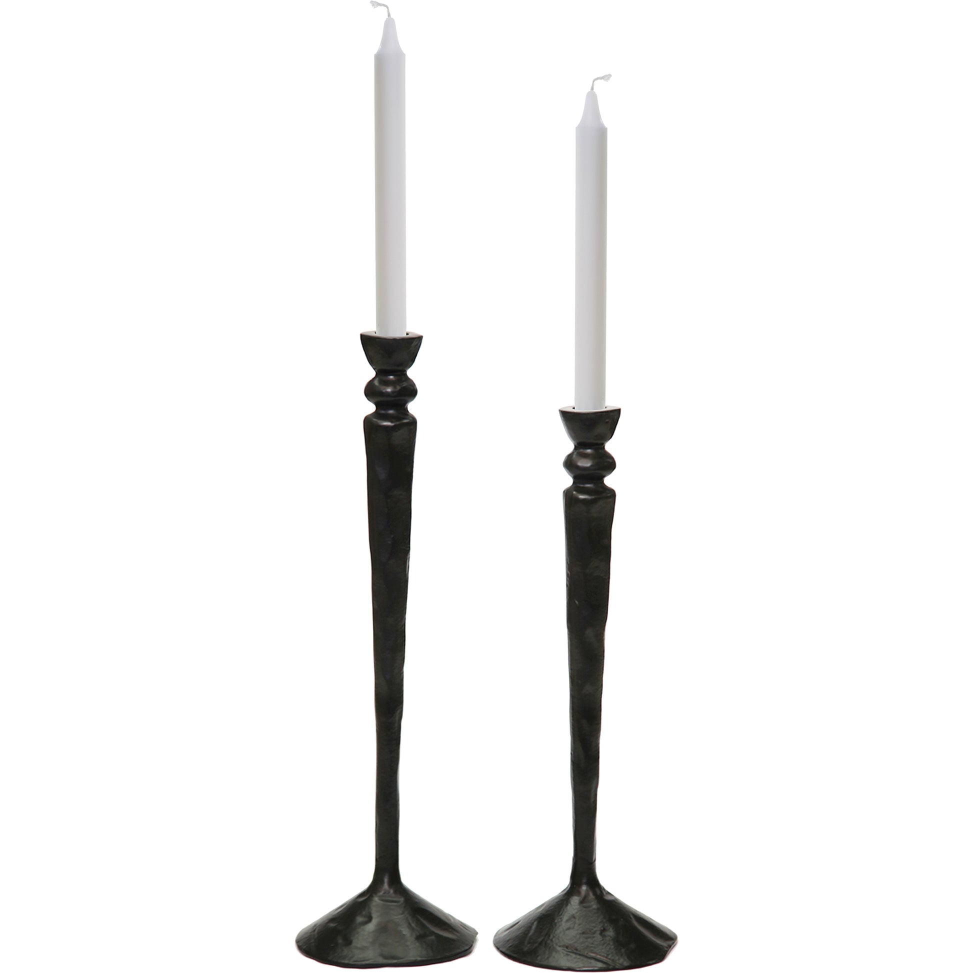 Bollington Indoor Aluminum Candle Holder, Black-Candle Holder-DECOROLALA