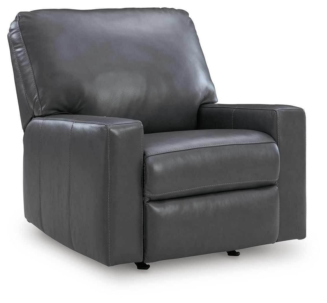 Bolsena Rocker Recliner - Caramel Leather-Rocker Chairs-DECOROLALA
