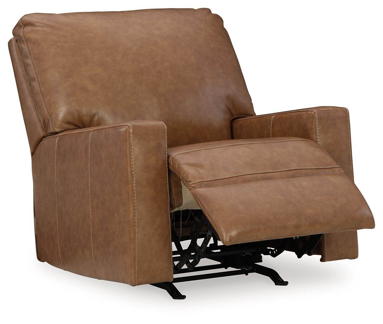 Bolsena Rocker Recliner - Caramel Leather-Rocker Chairs-DECOROLALA