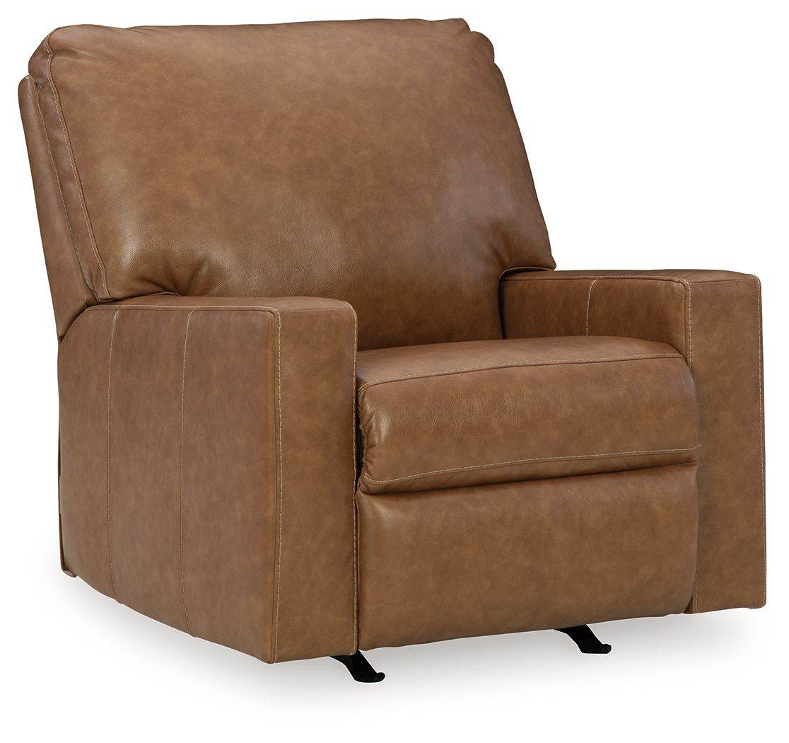 Bolsena Rocker Recliner - Caramel Leather-Rocker Chairs-DECOROLALA