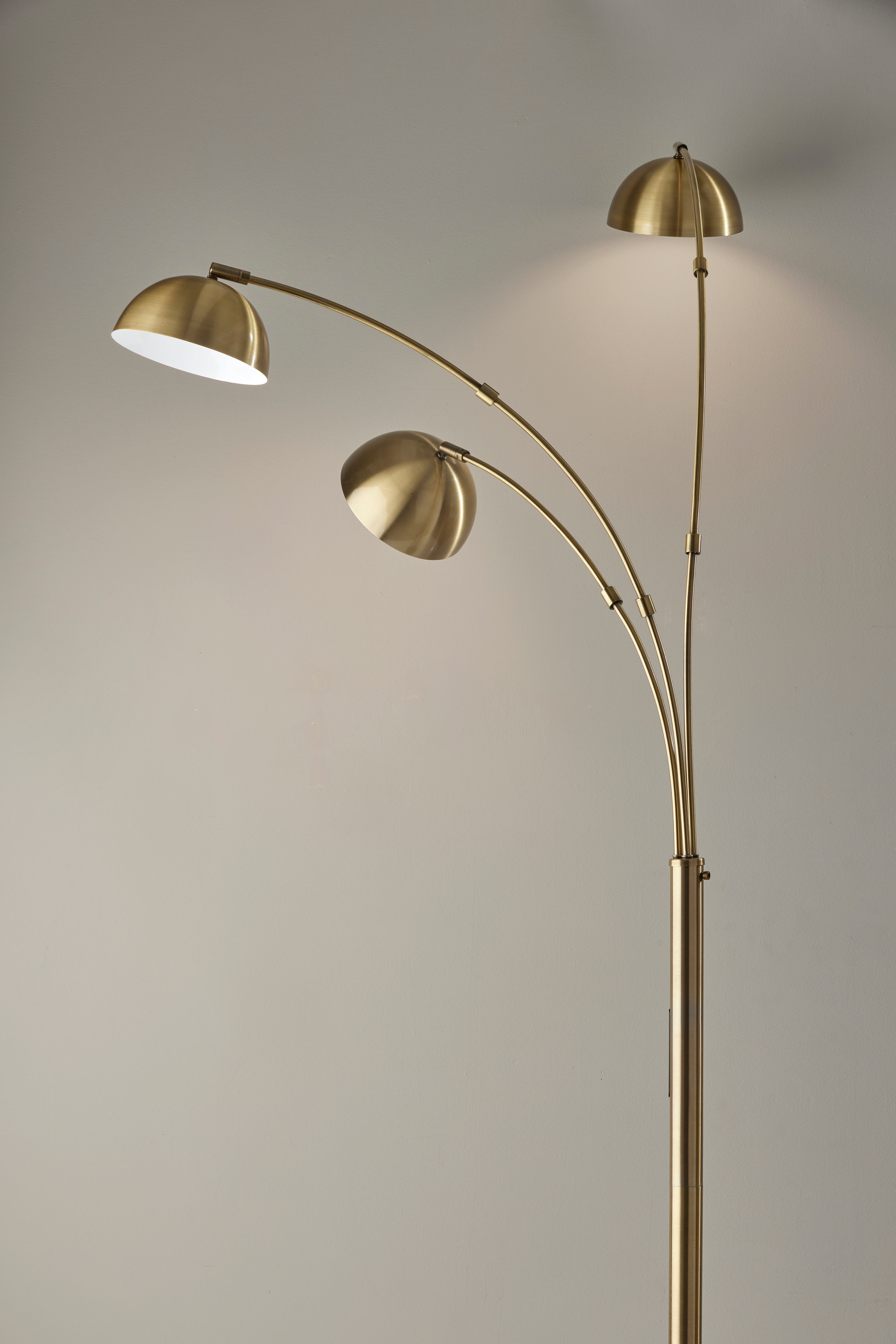 Bolton LED 3-Arm Arc Lamp w/ Smart Switch-Lighting-DECOROLALA