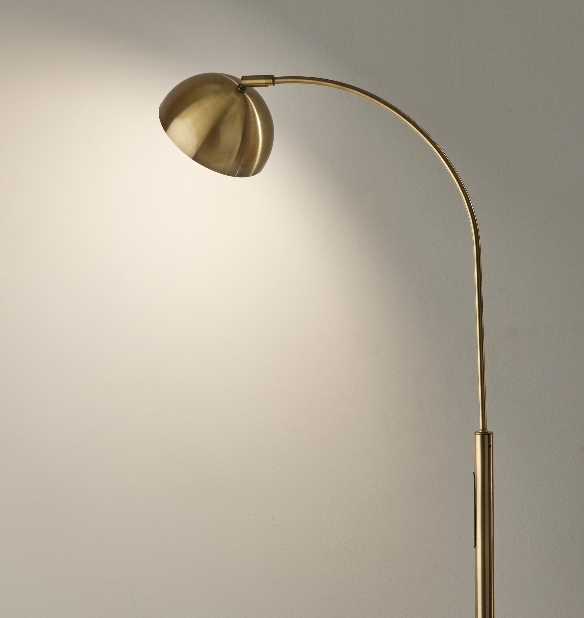 Bolton LED Arc Lamp - 71.5" Smart Touch Brass-Lighting-DECOROLALA