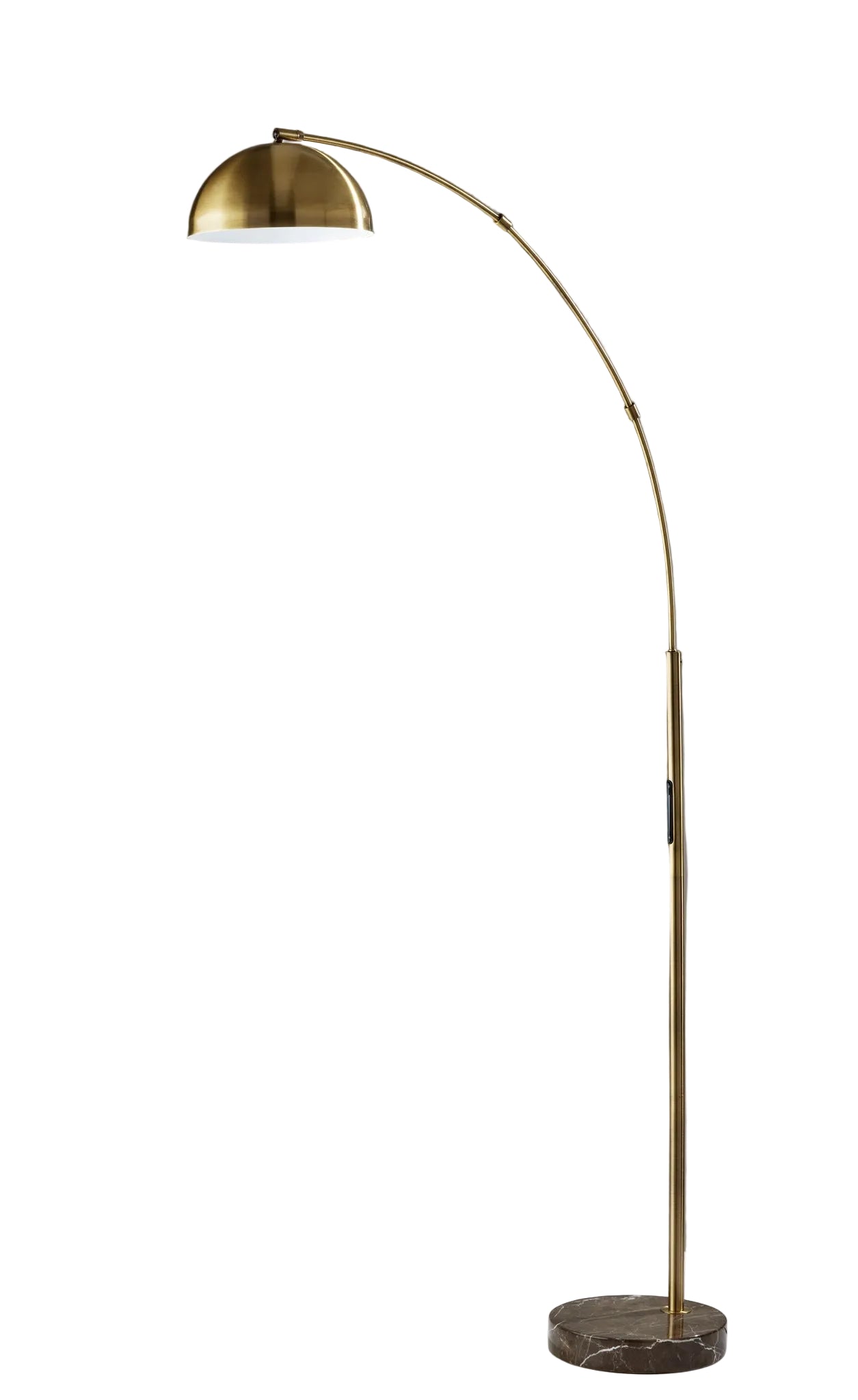Bolton LED Arc Lamp - 71.5" Smart Touch Brass-Lighting-DECOROLALA