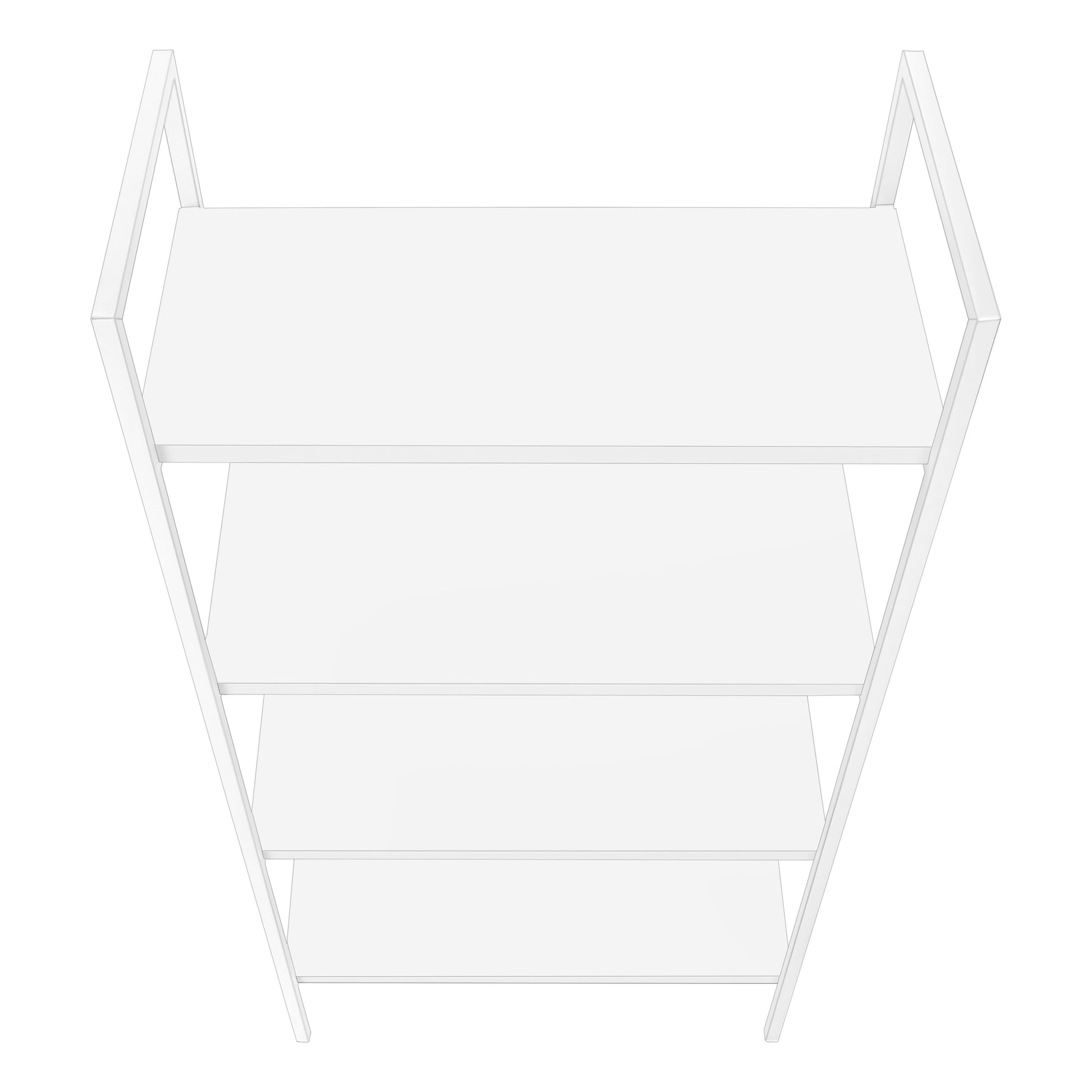 Bookcase - 48"H / Dark Taupe / Black Metal-Bookshelf-DECOROLALA